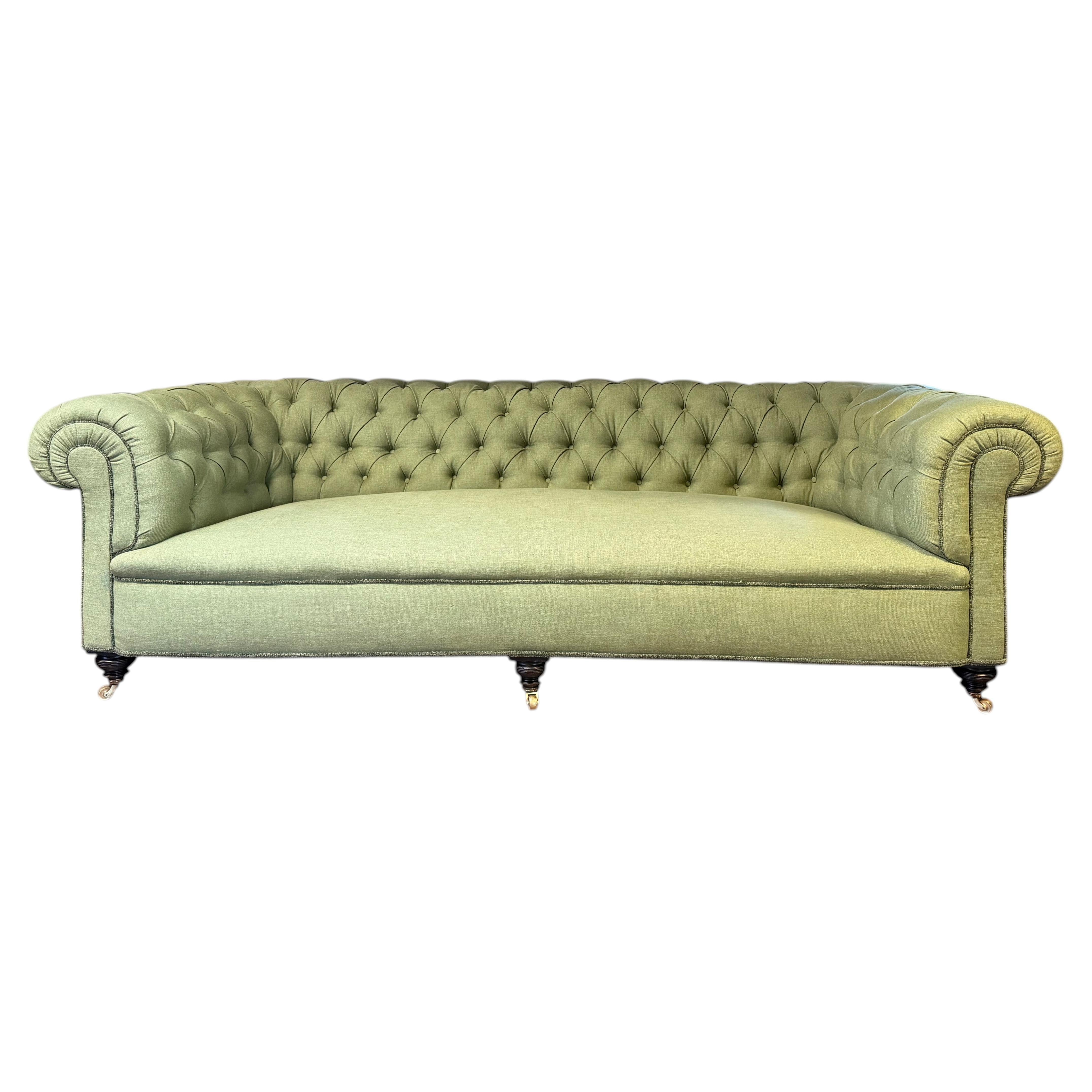 An Exceptional Victorian Chesterfield Sofa with Impressive Proportions For Sale