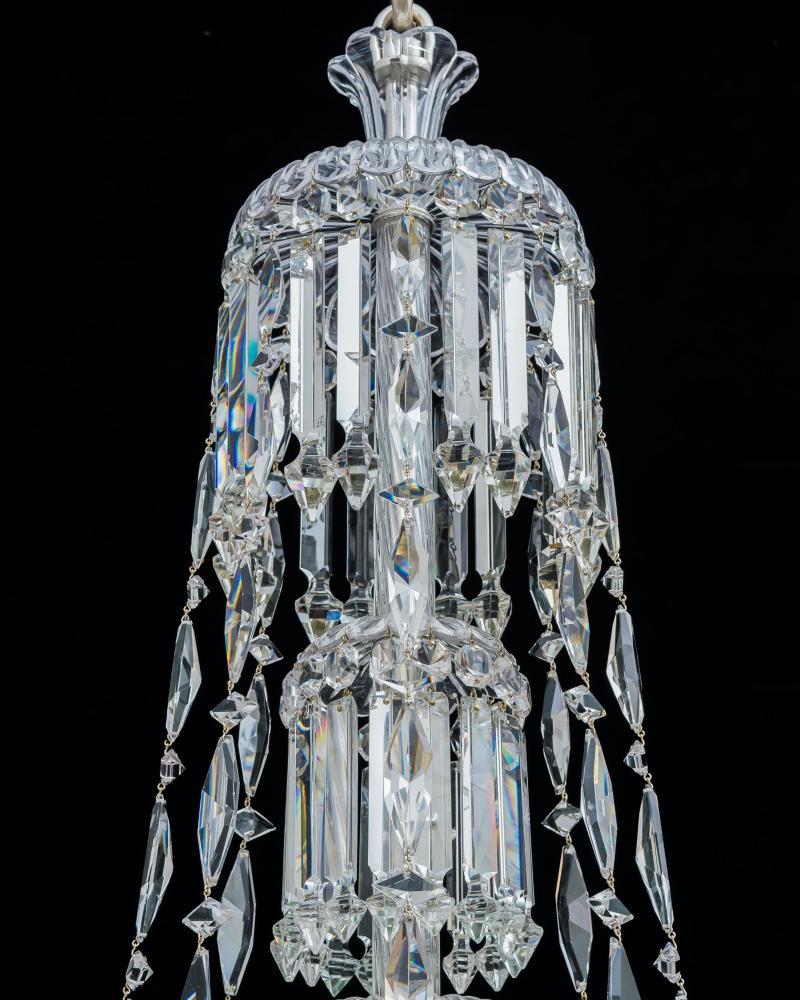 High Victorian Exceptional Victorian Slatdish Chandelier by F&C Osler For Sale