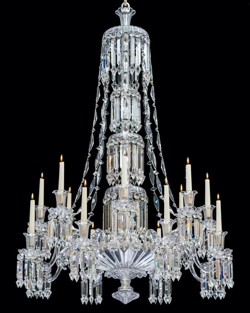 Cut Glass Exceptional Victorian Slatdish Chandelier by F&C Osler For Sale