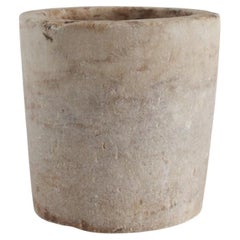 An Exceptional XL 19Th C. Portuguese Marble Mortar Wabi Sabi