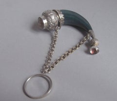 Exceptionally Fine and Rare Silver Mounted Vinaigrette, Unmarked