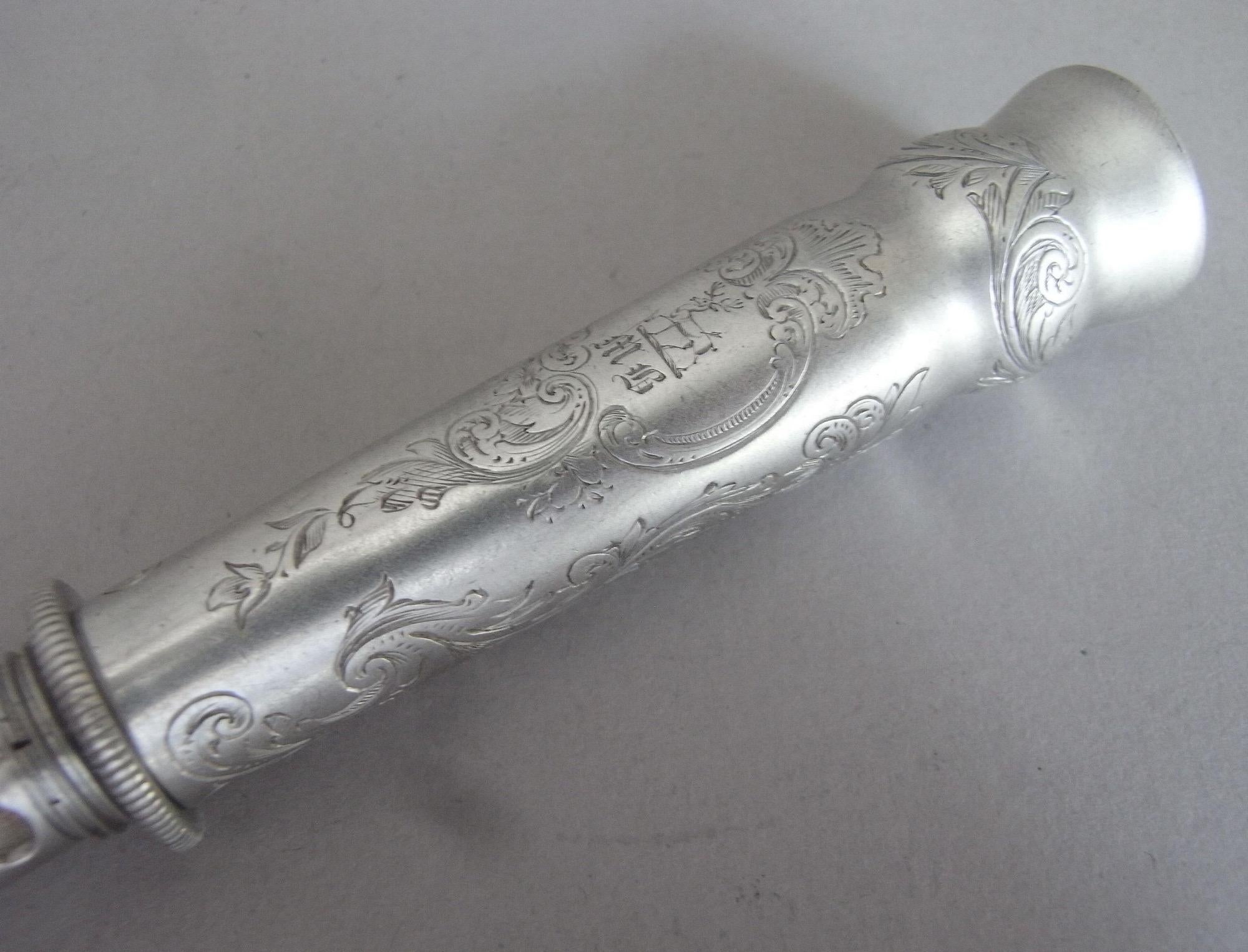 19th Century An Exceptionally Fine Apple Corer Made in London by Rawlings & Summers, 1845 For Sale