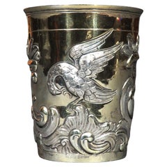 Un vaso ruso de plata dorada excepcionalmente fino y raro del siglo XVIII, Moscú 1784