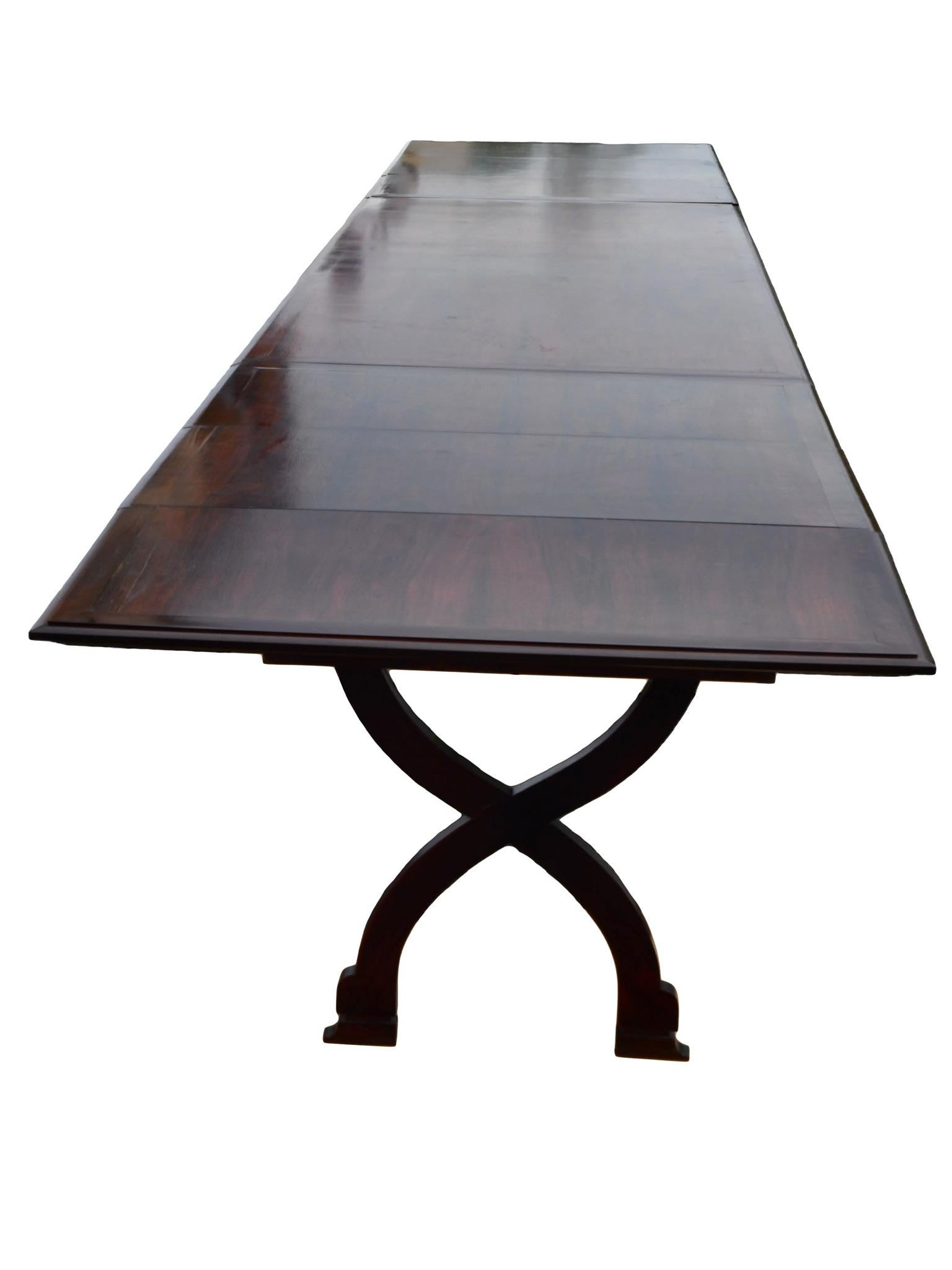 Exceptionally Grand and Large Napoleon III Mahogany Conference/Dinning Table For Sale 3