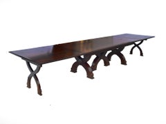 Exceptionally Grand and Large Napoleon III Mahogany Conference/Dinning Table
