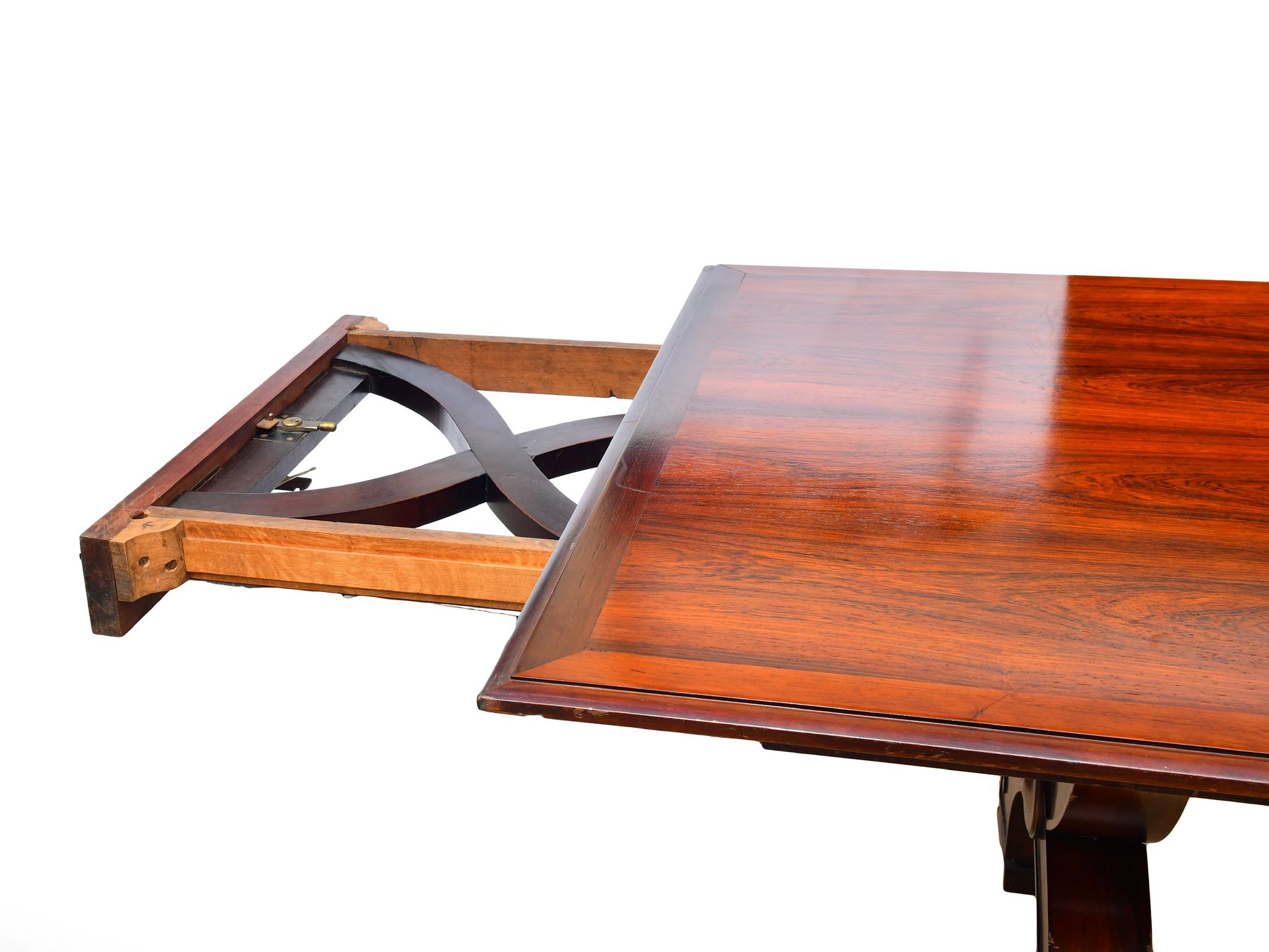 Exceptionally Grand and Large Napoleon III Mahogany Conference/Dinning Table In Fair Condition For Sale In Washington, DC