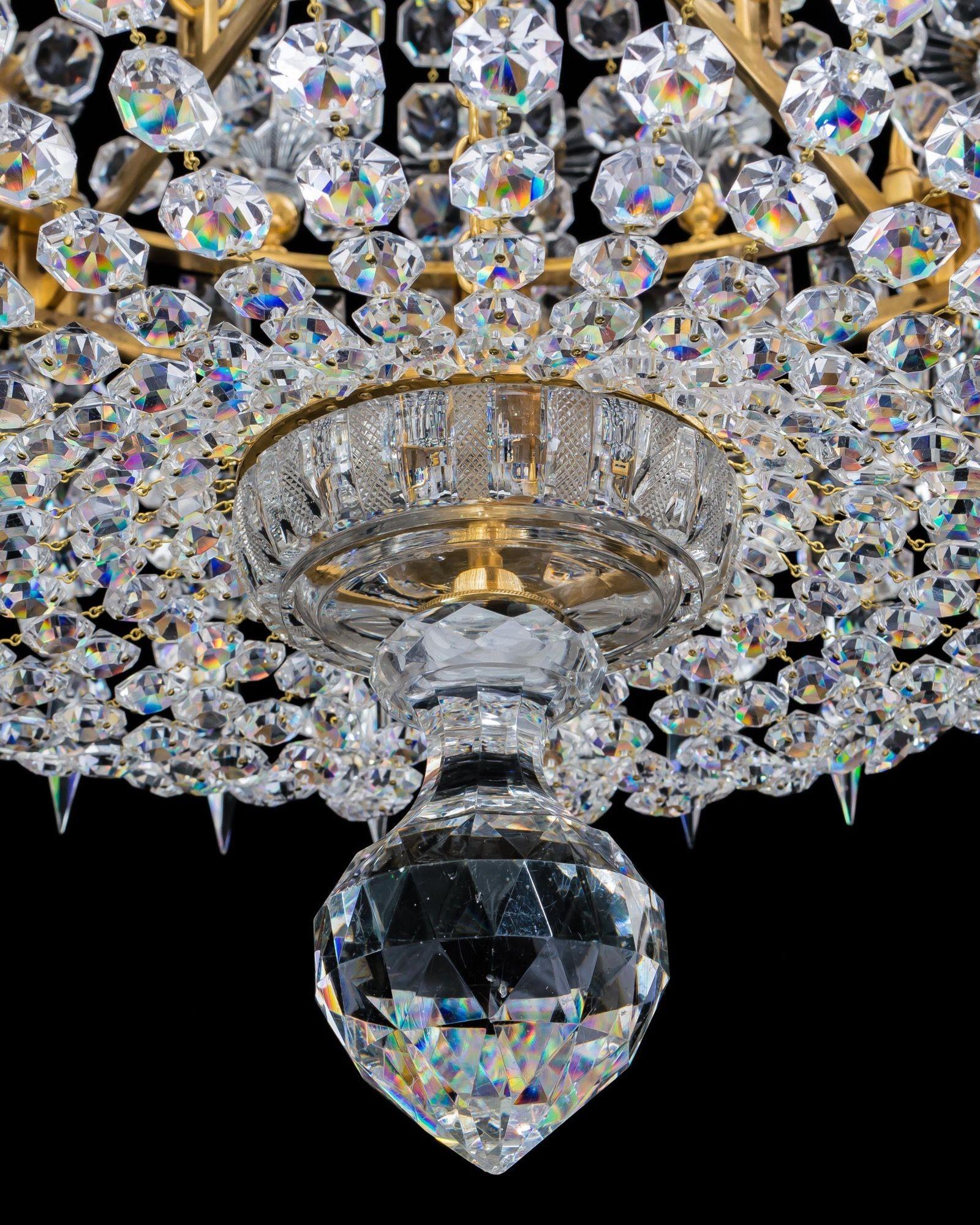 An Exceptionally Large 12 Light Regency Chandelier Attributed To John Blades For Sale 1