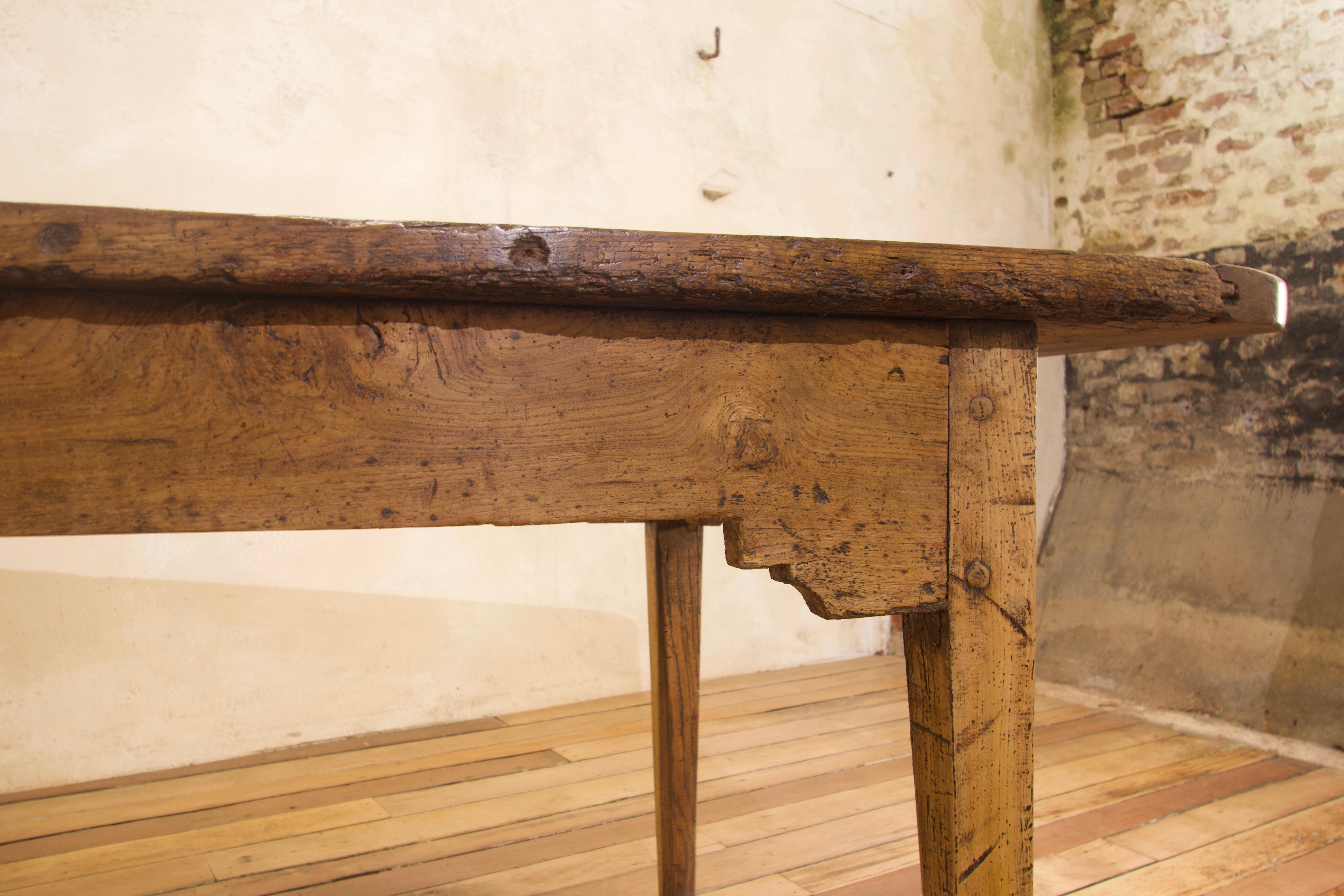 Exceptionally Large 18th Century Country Elm Farmhouse Dining Table 8