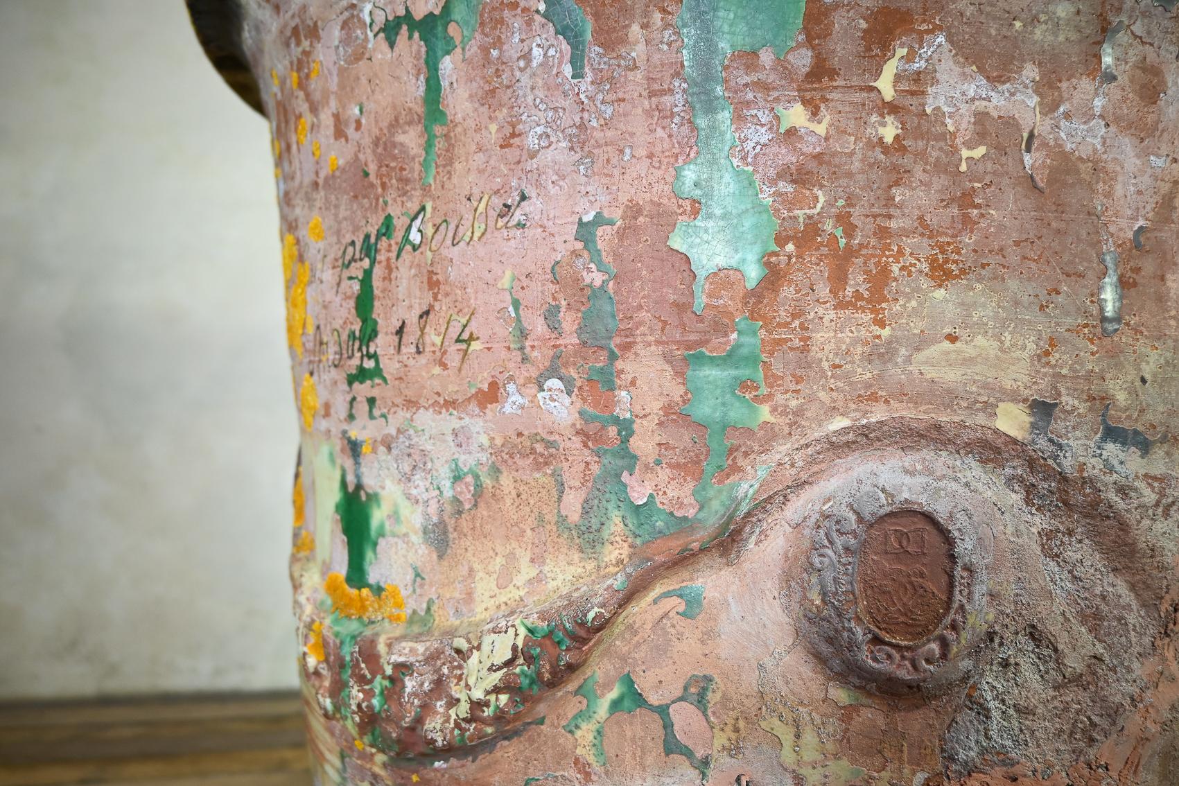 Fioriera in terracotta francese del XIX secolo di dimensioni eccezionali, Boisset in vendita 5