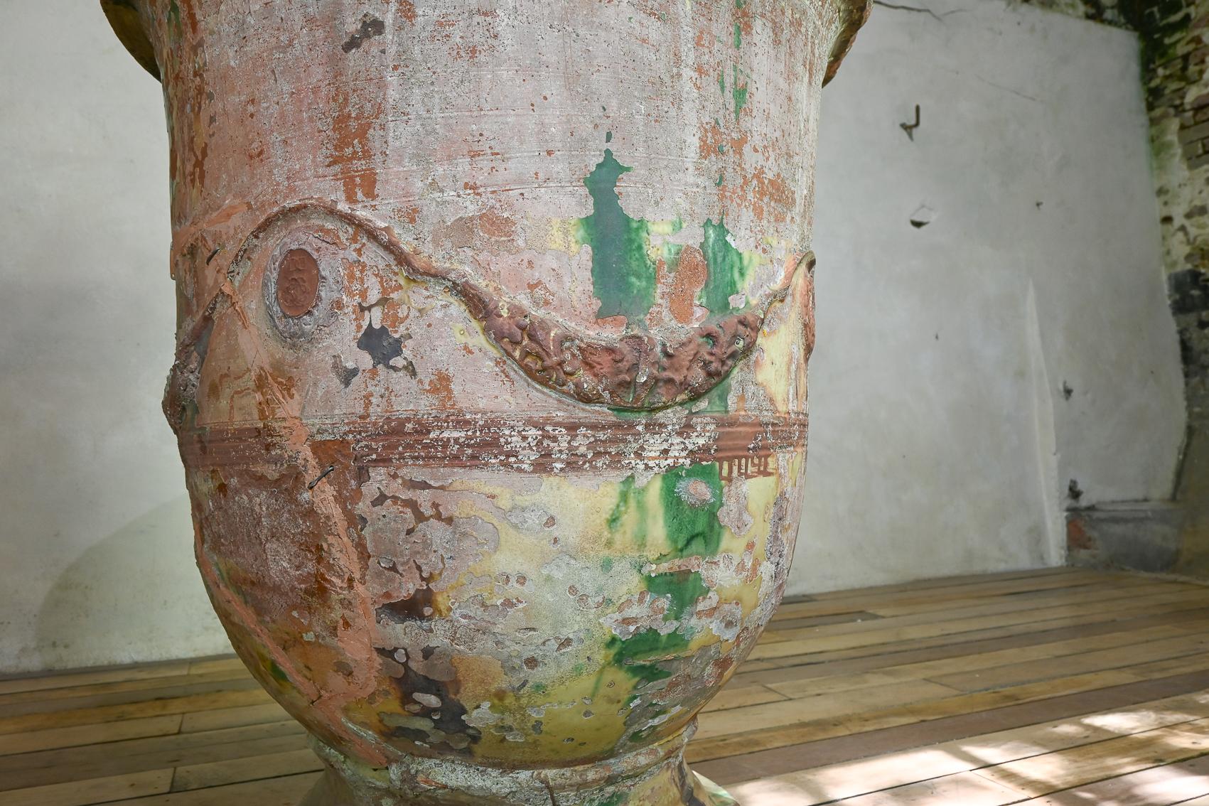 Fioriera in terracotta francese del XIX secolo di dimensioni eccezionali, Boisset in vendita 7
