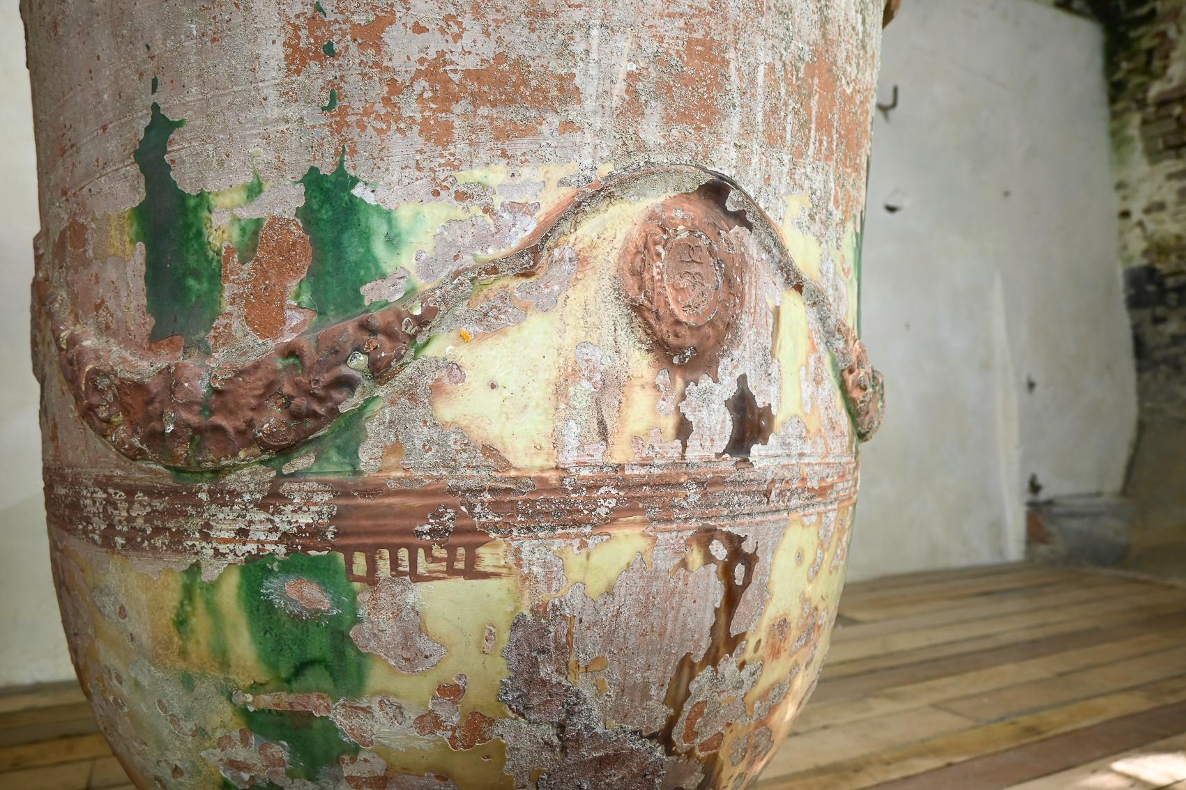 Fioriera in terracotta francese del XIX secolo di dimensioni eccezionali, Boisset in vendita 9