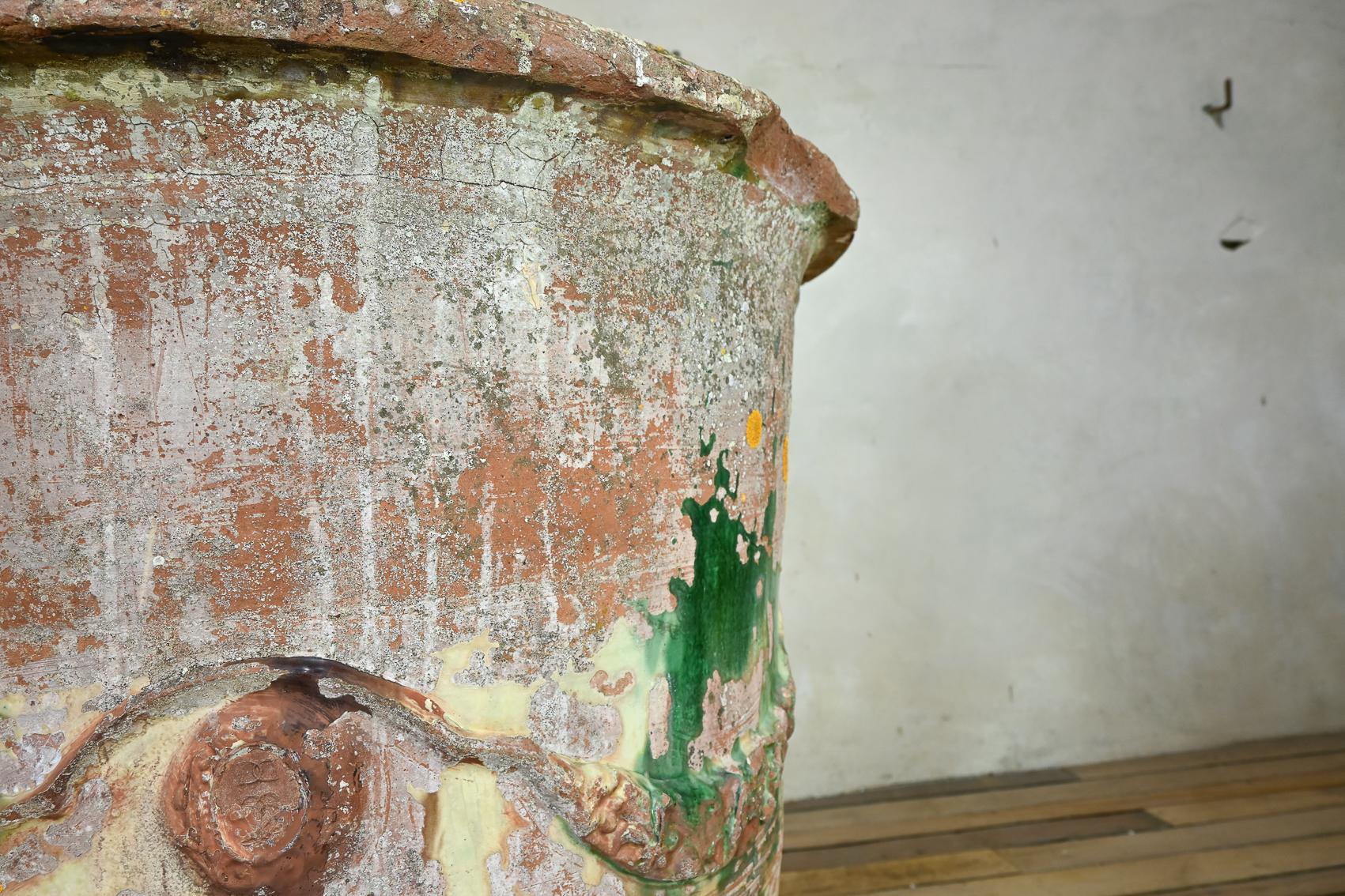 Fioriera in terracotta francese del XIX secolo di dimensioni eccezionali, Boisset in vendita 10
