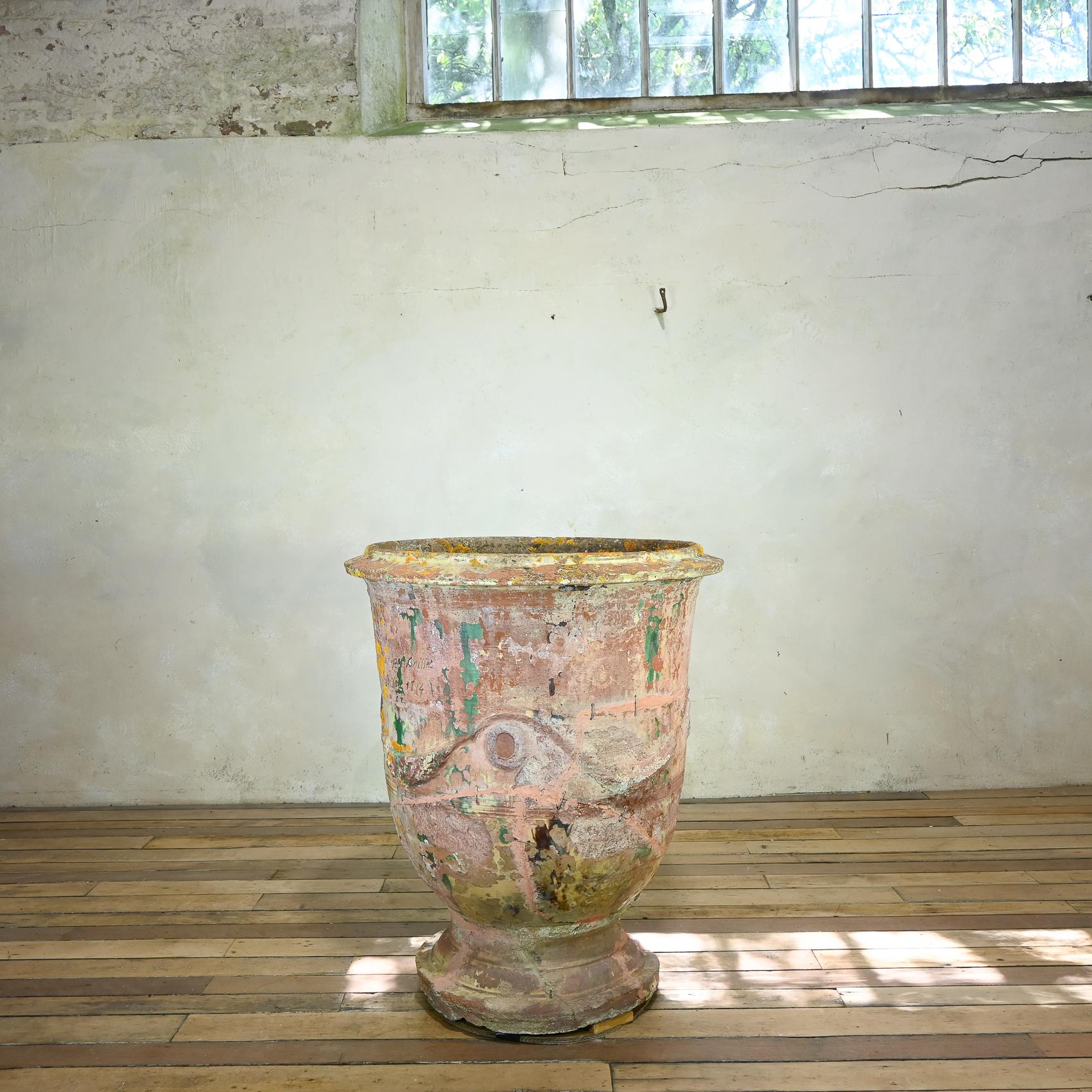 Fioriera in terracotta francese del XIX secolo di dimensioni eccezionali, Boisset in vendita 4
