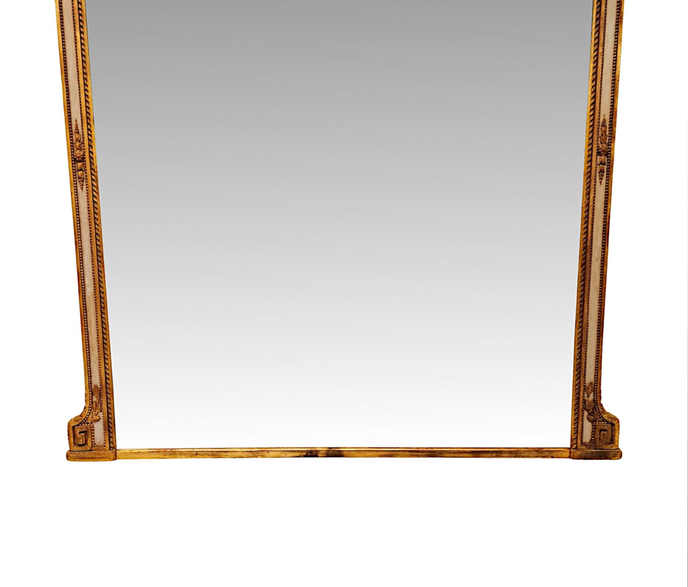 XIXe siècle Un miroir en bois doré exceptionnellement rare du 19ème siècle par Lamb of Manchester en vente