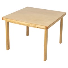 Table basse en bouleau de l'époque de guerre d'Alvar Aalto+Aalto, exceptionnellement rare, Artek 1940s