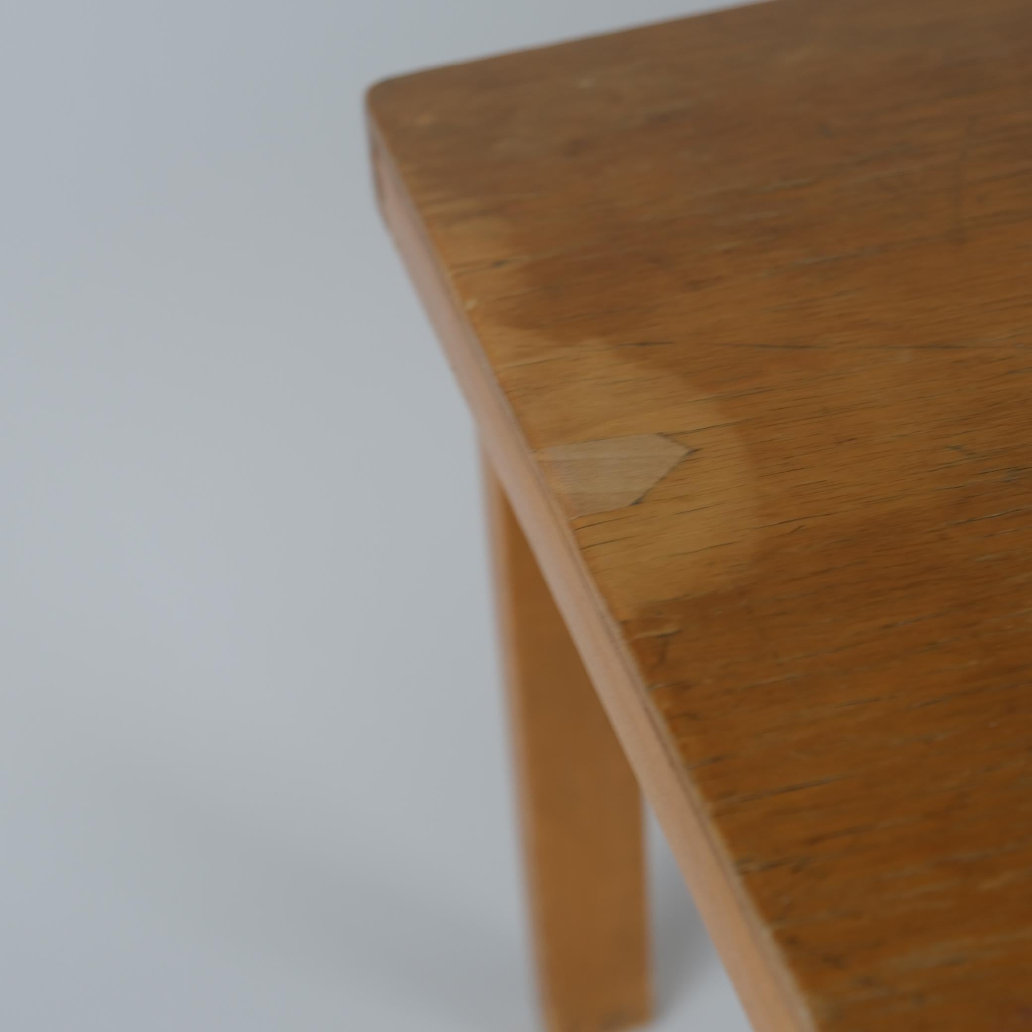 An Exceptionally Rare Alvar Aalto War-time Joints Small Side table, Artek 1940s For Sale 1