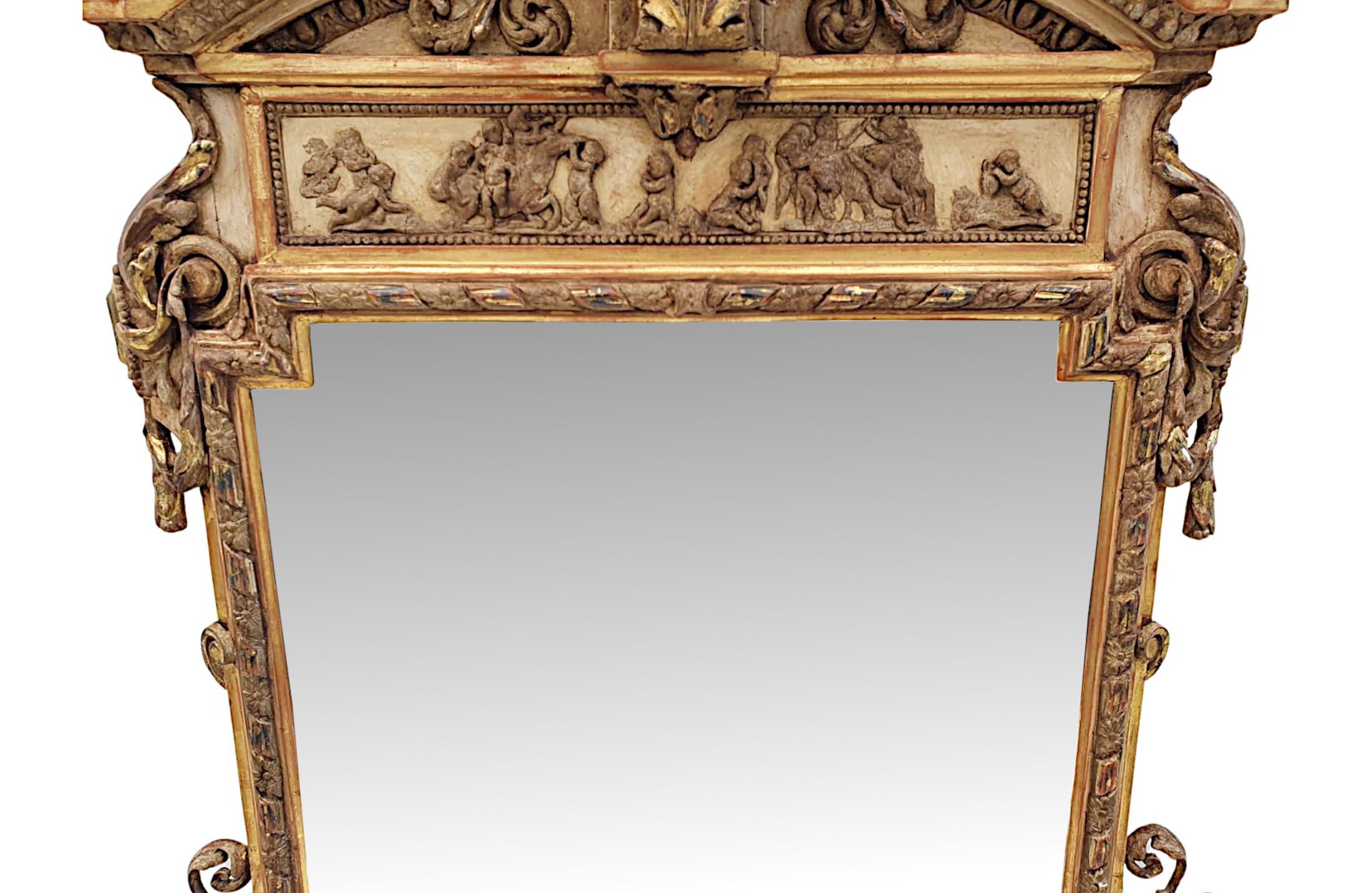 Außergewöhnlich seltenes Paar  Atemberaubende Giltwood-Spiegel aus dem 19. im Zustand „Gut“ im Angebot in Dublin, IE