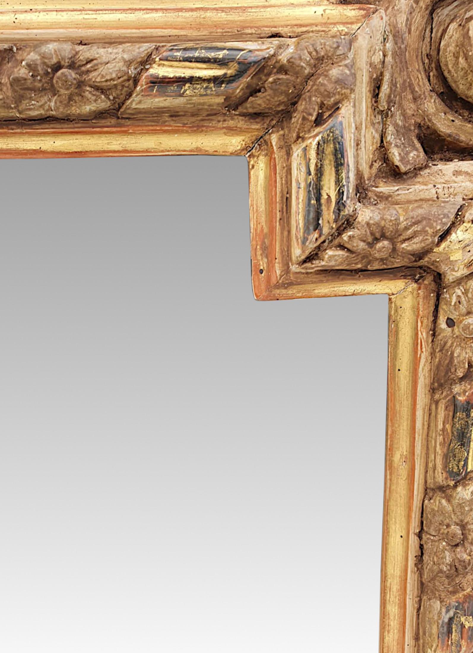 Außergewöhnlich seltenes Paar  Atemberaubende Giltwood-Spiegel aus dem 19. (19. Jahrhundert) im Angebot