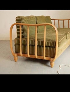 An exceptionally refined Italian wall sofa from the 1950s
