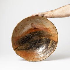 Eccezionale piatto in ceramica con decorazione astratta di Jean Linard a La Borne