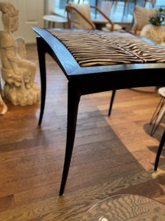 An Exclusive David N Ebner Ebonized Oak Center Table 1983
