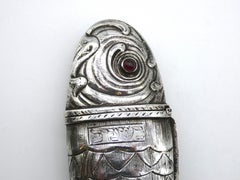 An Exclusive Silver Fish Formed Spice Container, Russia Circa 1800