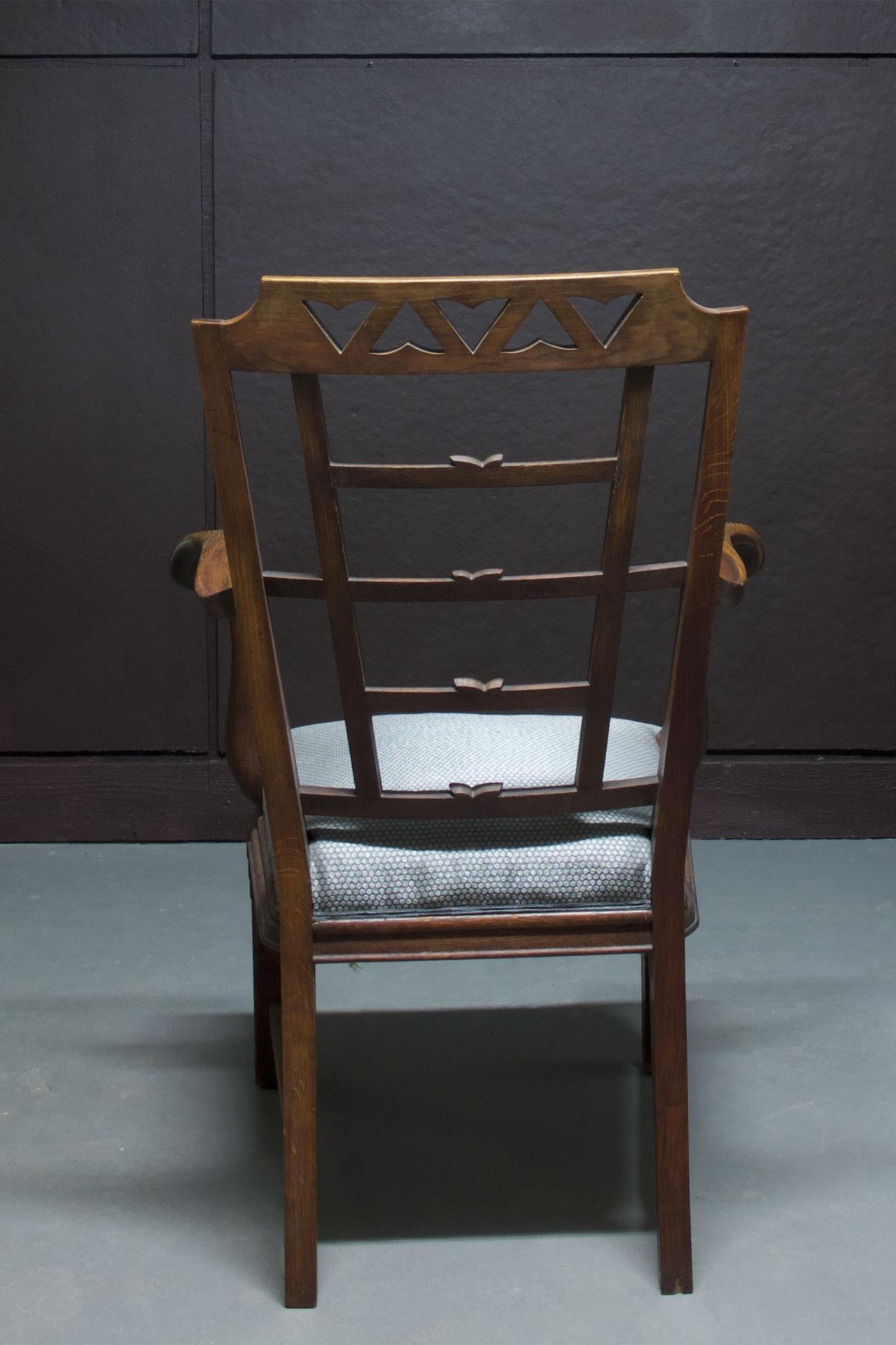 Early 20th Century Expressionist Rococo Armchair For Sale