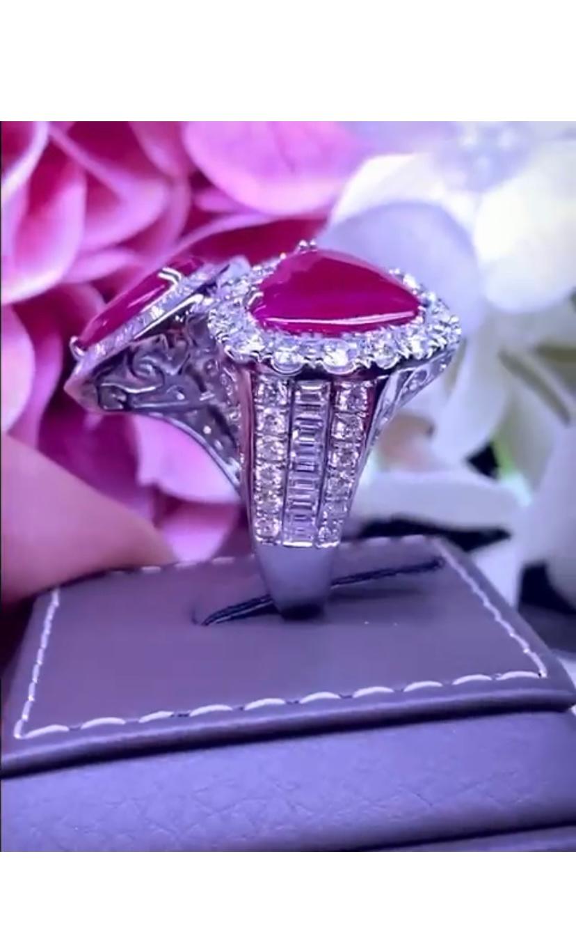 ruby tria diamond ring