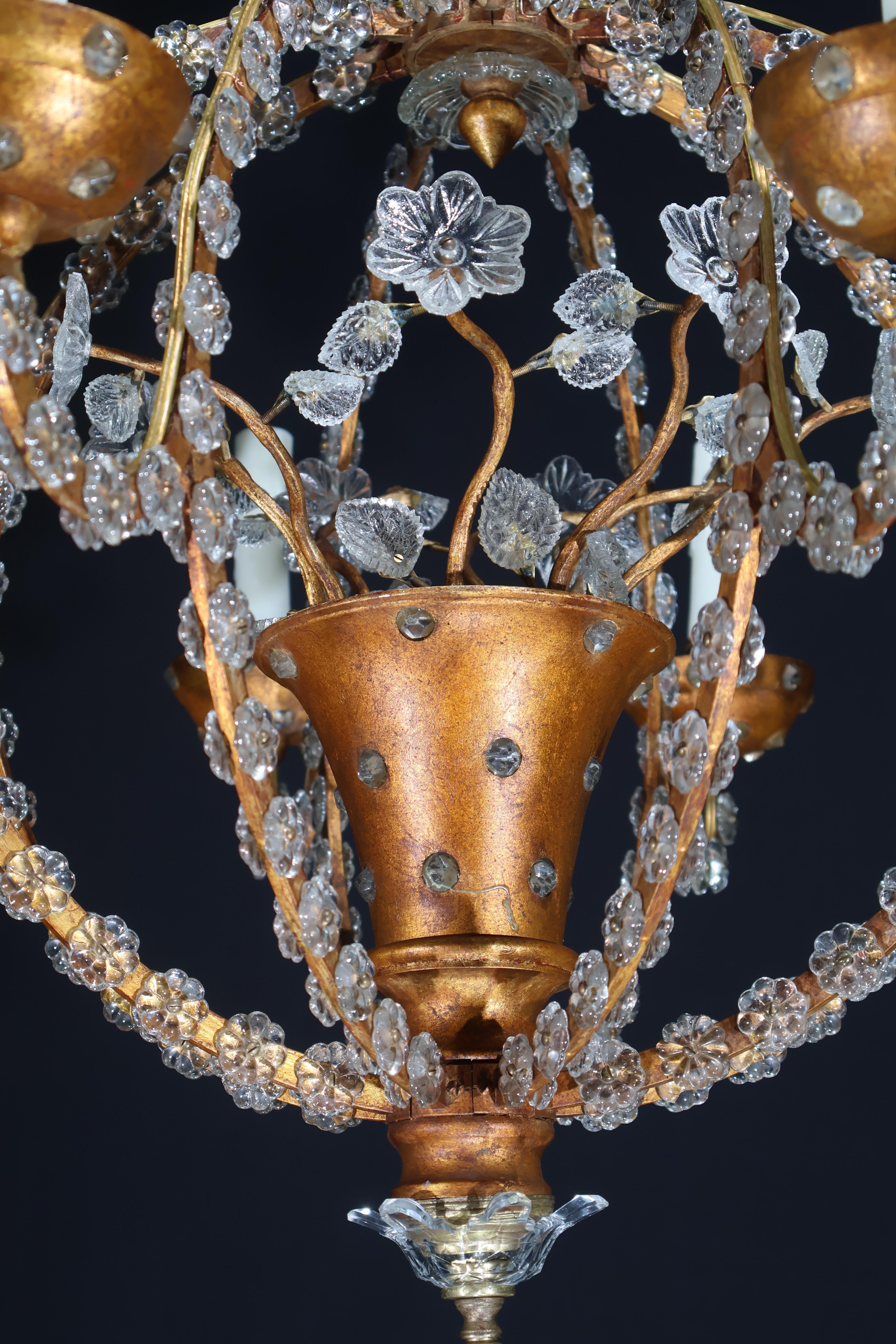 Uno squisito lampadario Art Déco in vendita 5