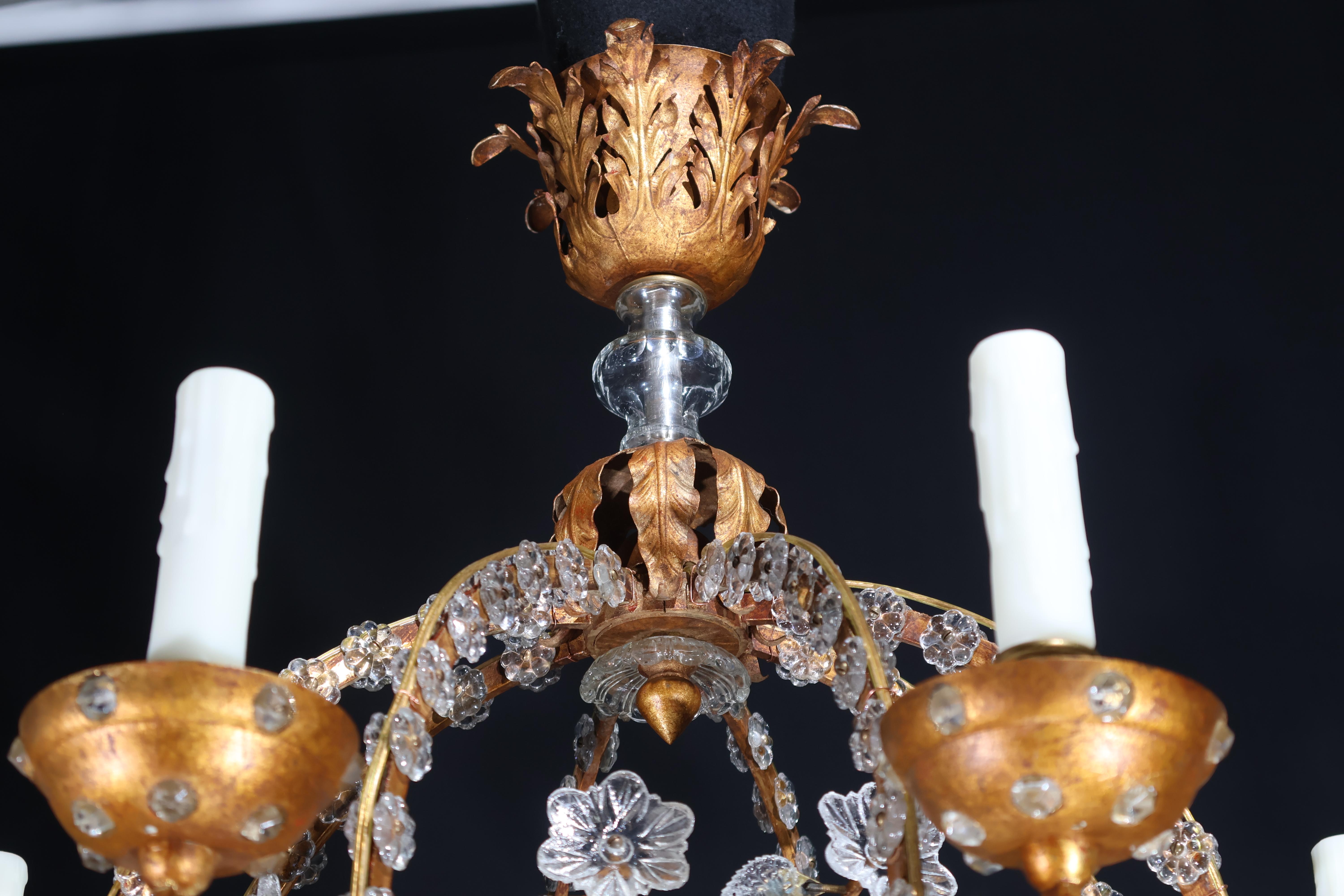 Uno squisito lampadario Art Déco in vendita 6