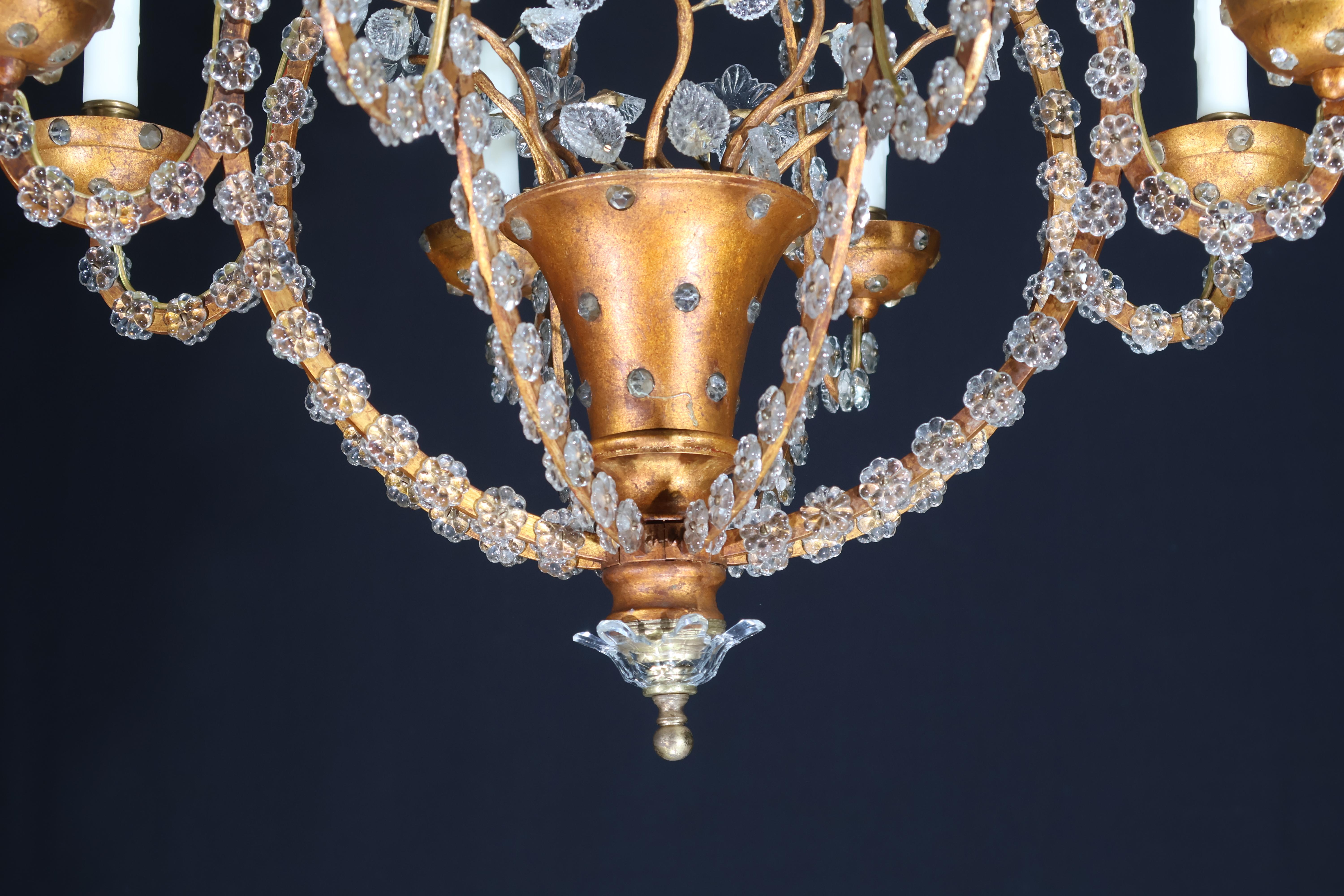 Uno squisito lampadario Art Déco in vendita 7