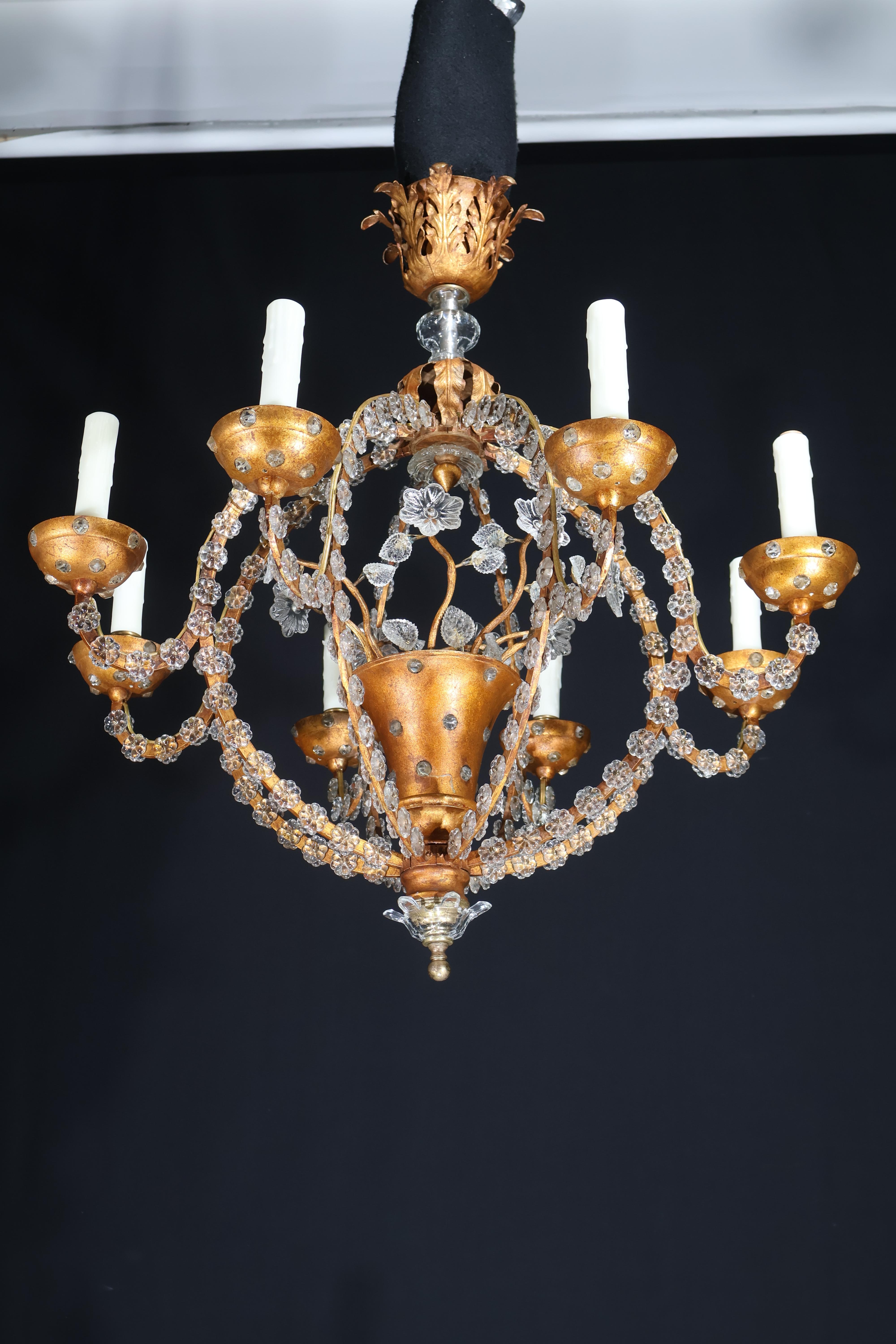 Uno squisito lampadario Art Déco in vendita 8
