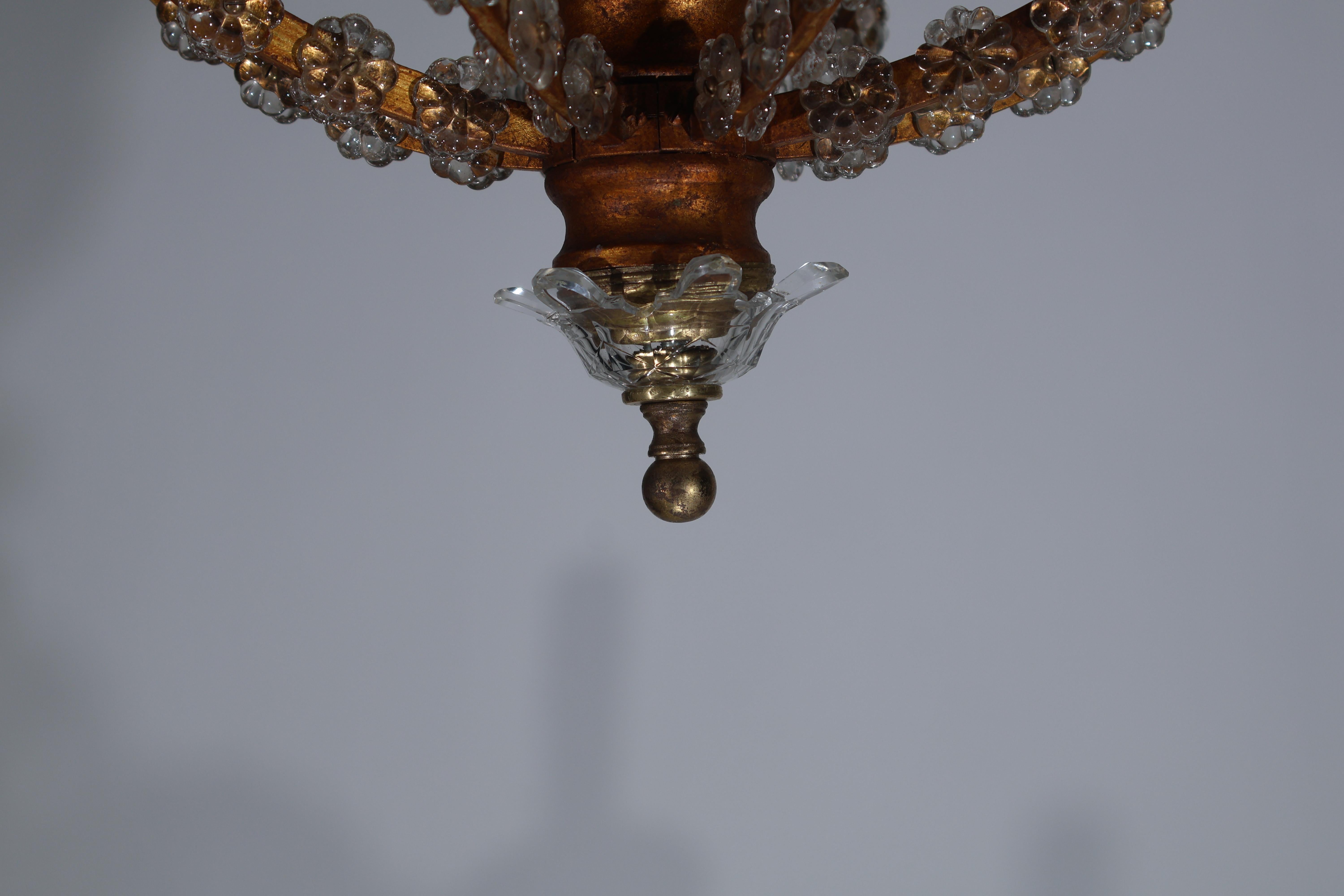 Uno squisito lampadario Art Déco In condizioni buone in vendita a Atlanta, GA