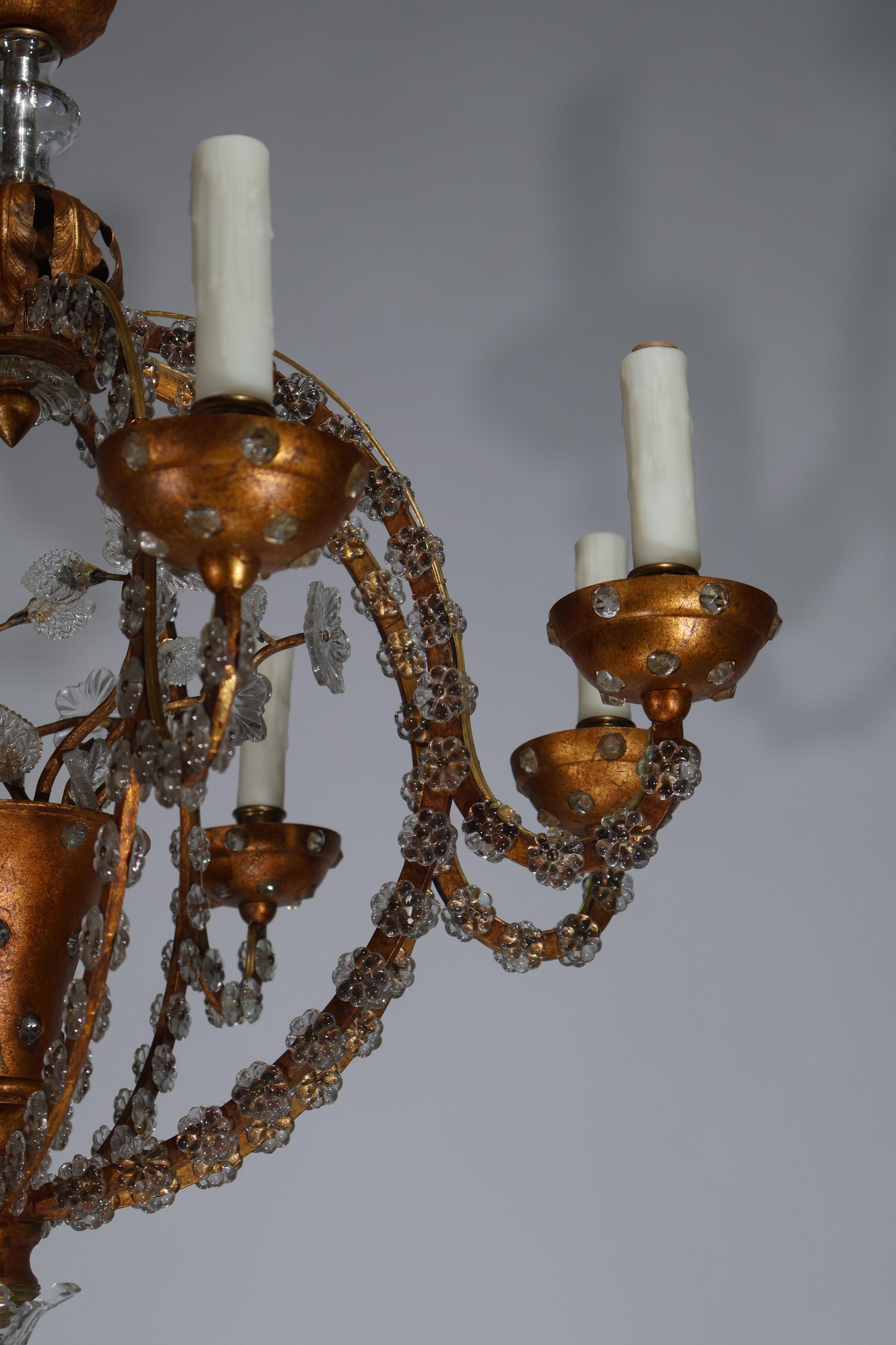 Bronzo Uno squisito lampadario Art Déco in vendita