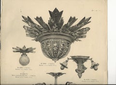 An Exquisite Gilt Bronze & Crystal Pendant/Plafonnier by Charles Blanc