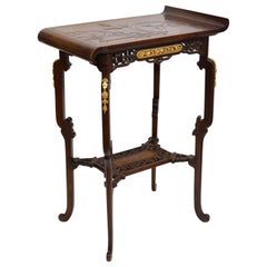 Exquisite Japanese-Style Table by Gabriel Viardot, circa 1880