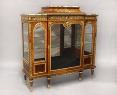 An Exquisite Late 19th Century Gilt Bronze Mounted Vitrine By François Linke