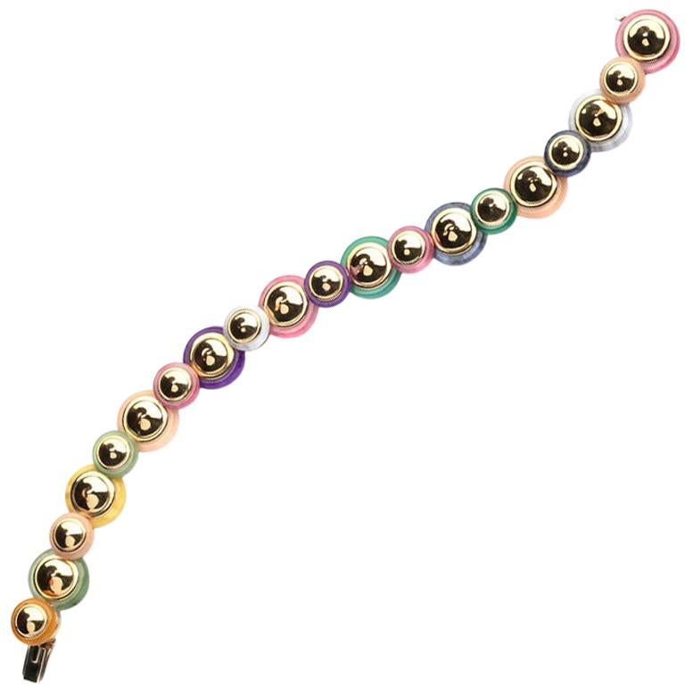 Exquisite Marina B Disc Bracelet