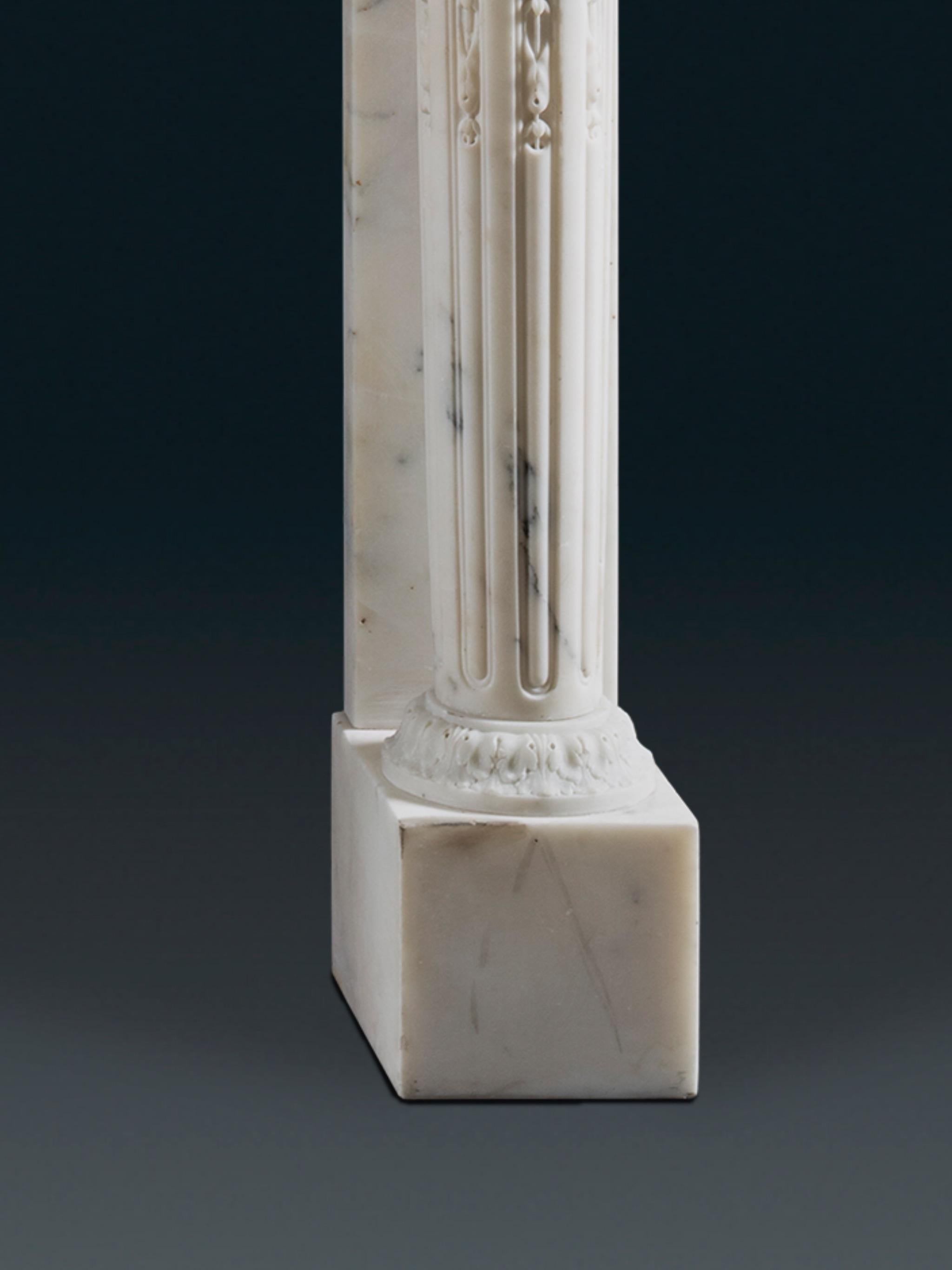 18th Century An Exquisitely Executed Louis XVI Style Chimneypiece For Sale