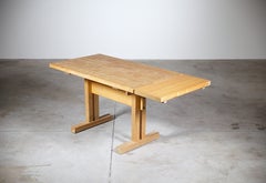 An Extendable Cottage Table by Charlotte Perriand Les Arcs France 1970's