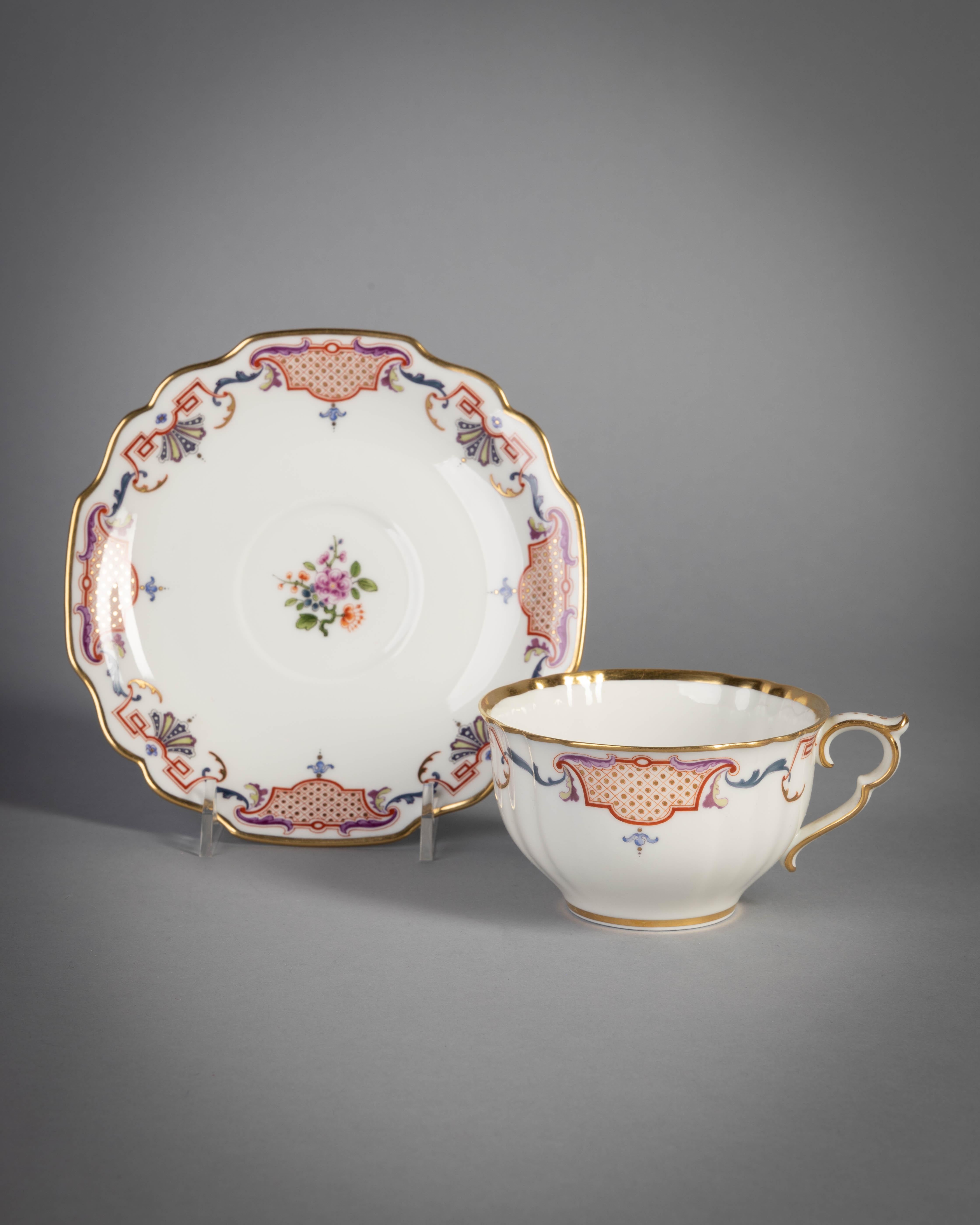 Vaste service à dîner:: à café et à thé en porcelaine Augarten:: vers 1935 en vente 13