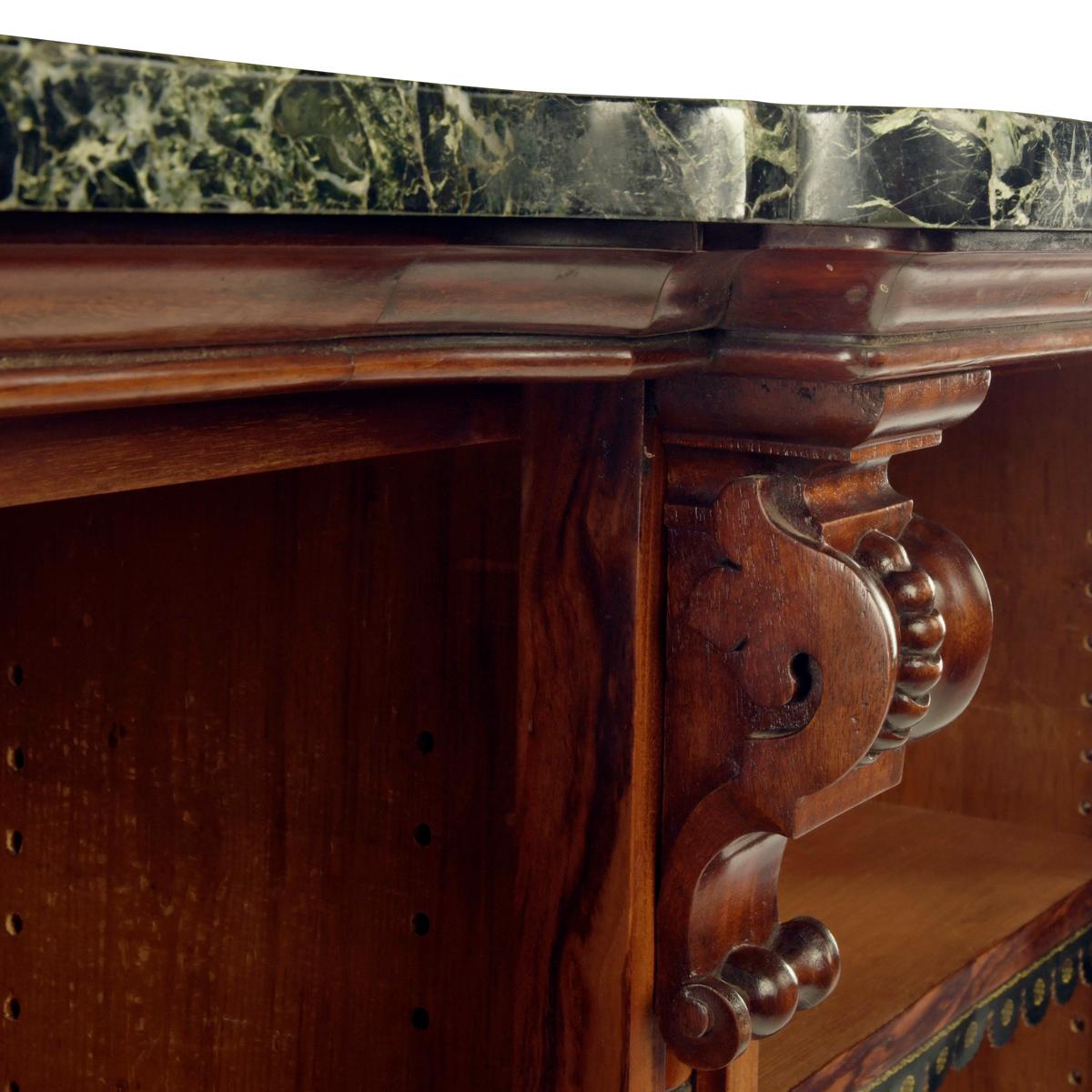 An extensive William IV Goncalo Alves breakfront open book case For Sale 4