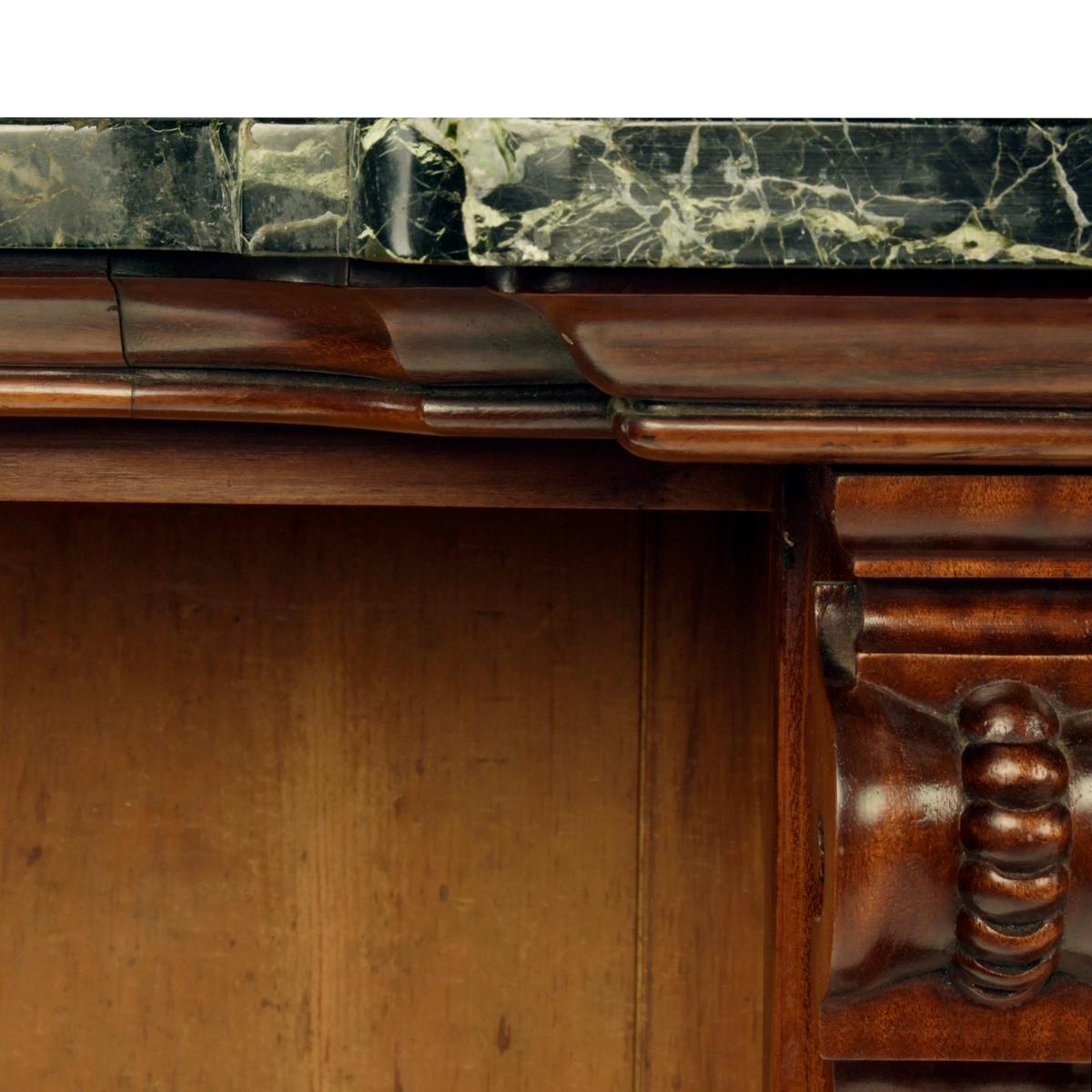 An extensive William IV Goncalo Alves breakfront open book case For Sale 5