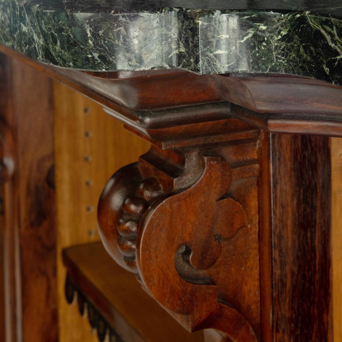 19th Century An extensive William IV Goncalo Alves breakfront open book case For Sale