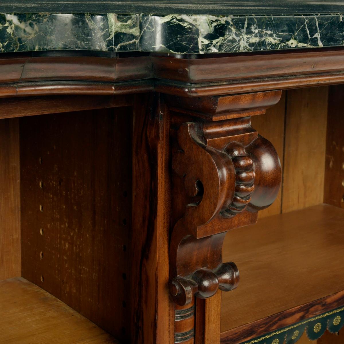 An extensive William IV Goncalo Alves breakfront open book case For Sale 3
