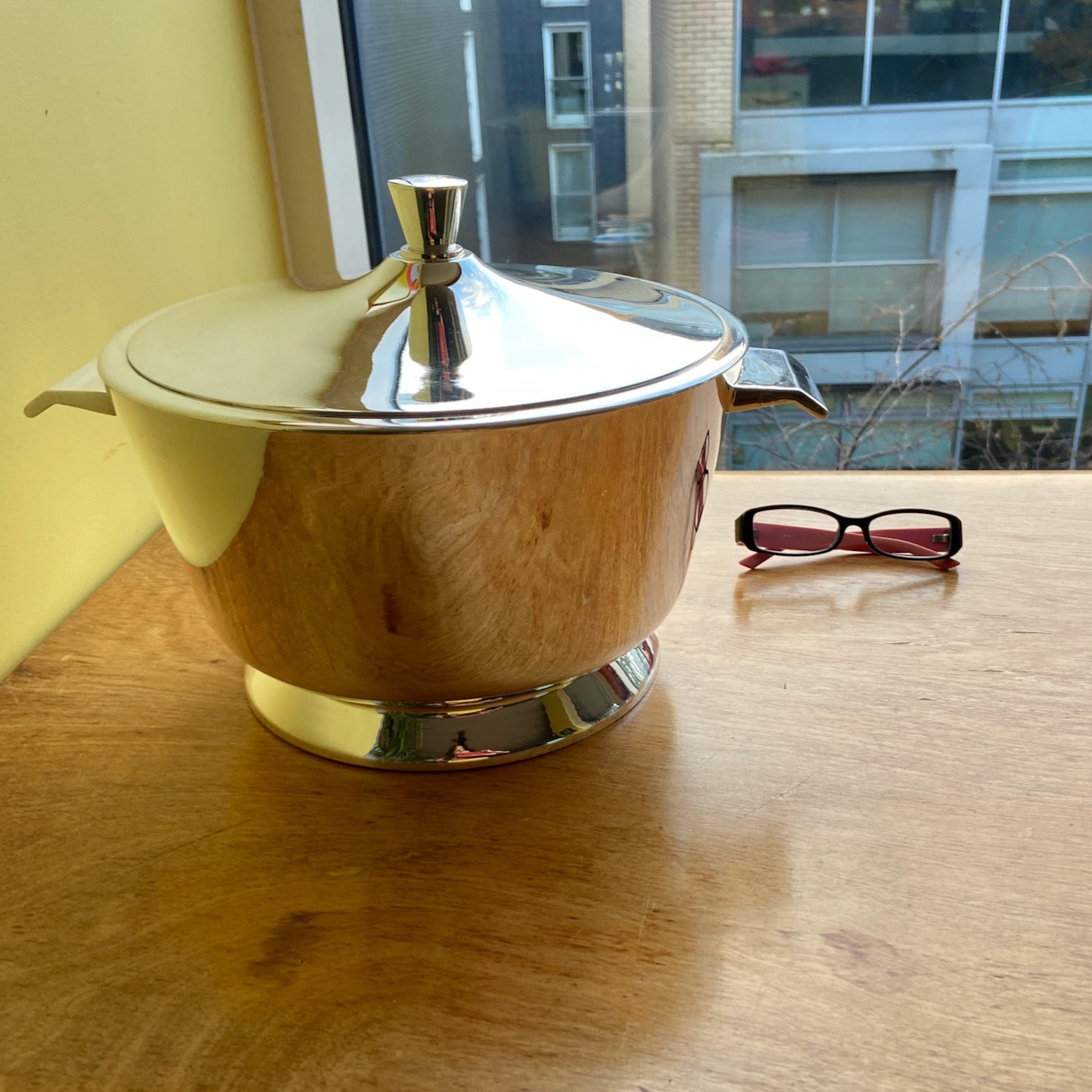 Italian A large Gio Ponti silver plated deep vegetables or soup tureen for Broggi