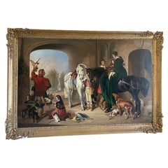 Un dipinto olio su tela extra large a poppa. Sir Edwin Henry Landseer