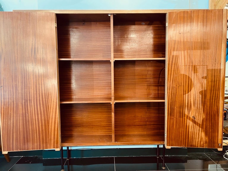 Italian Extraordinary Bar or Bookcase Cabinet For Sale