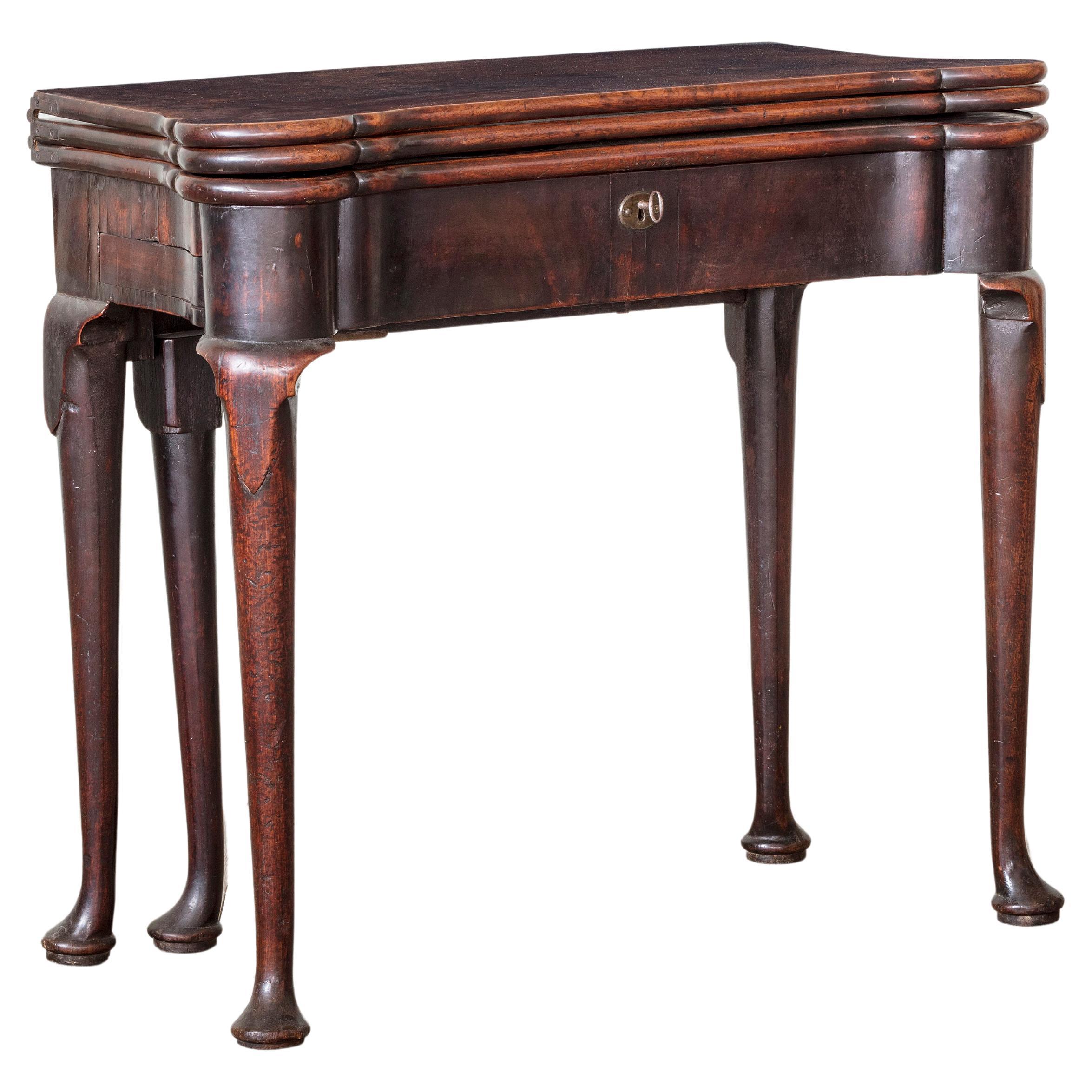 An Extraordinary George I Triple Leaf Mahogany Games Table