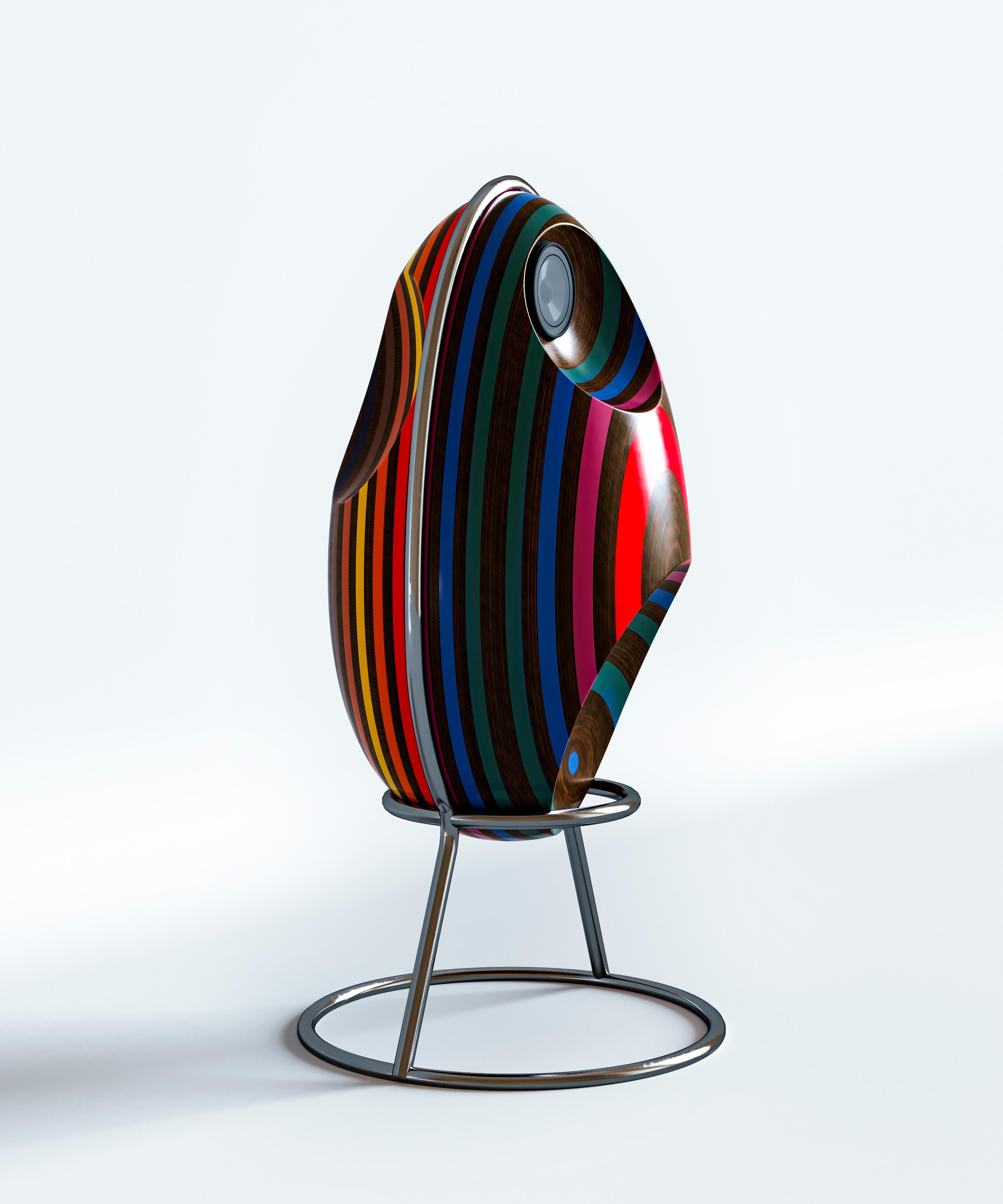 Modern Extraordinary Spherical Futuristic Cabinet Eggs For Sale